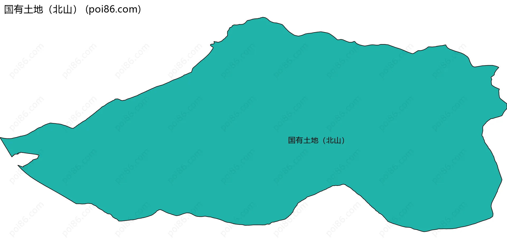 国有土地（北山）边界地图