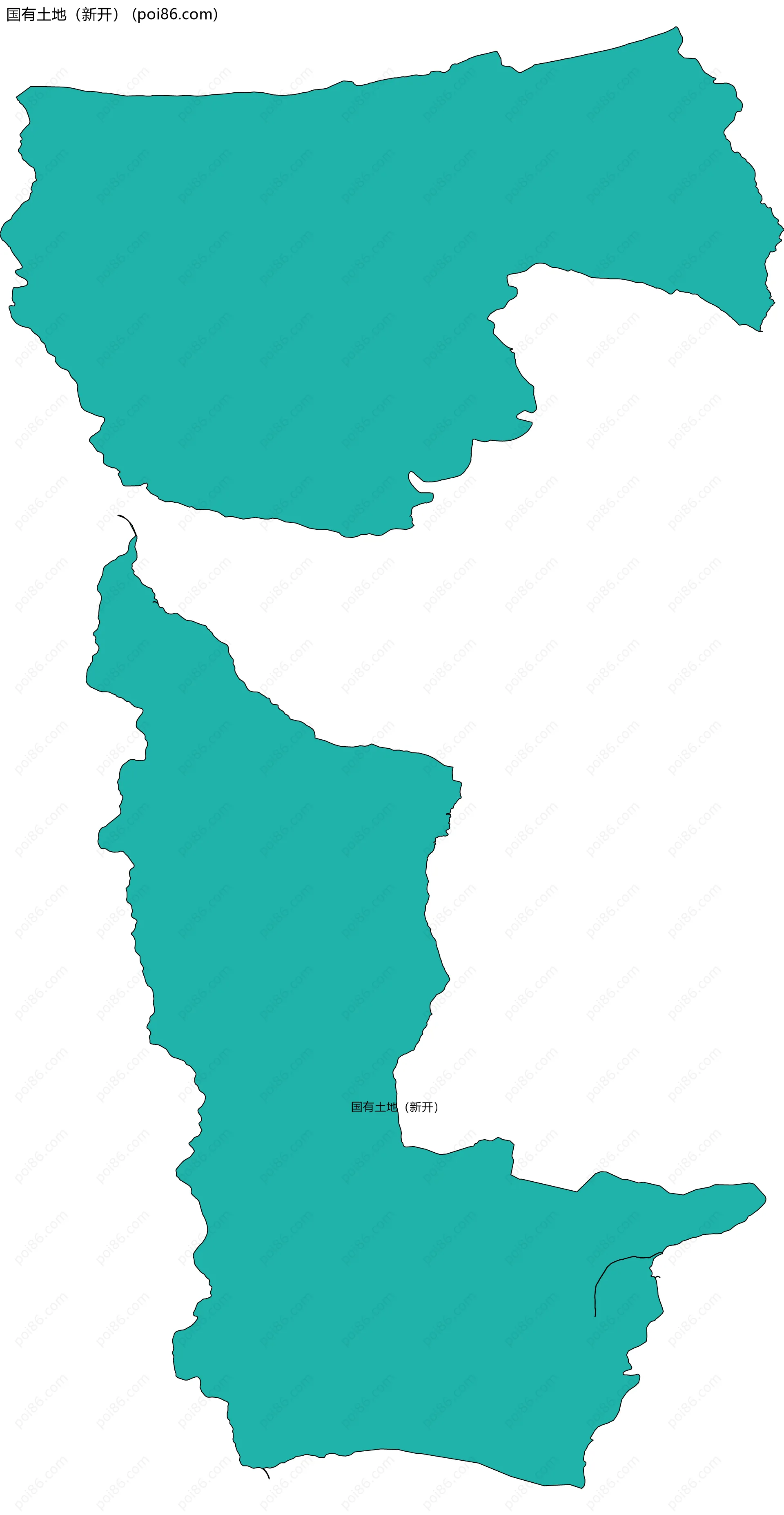 国有土地（新开）边界地图