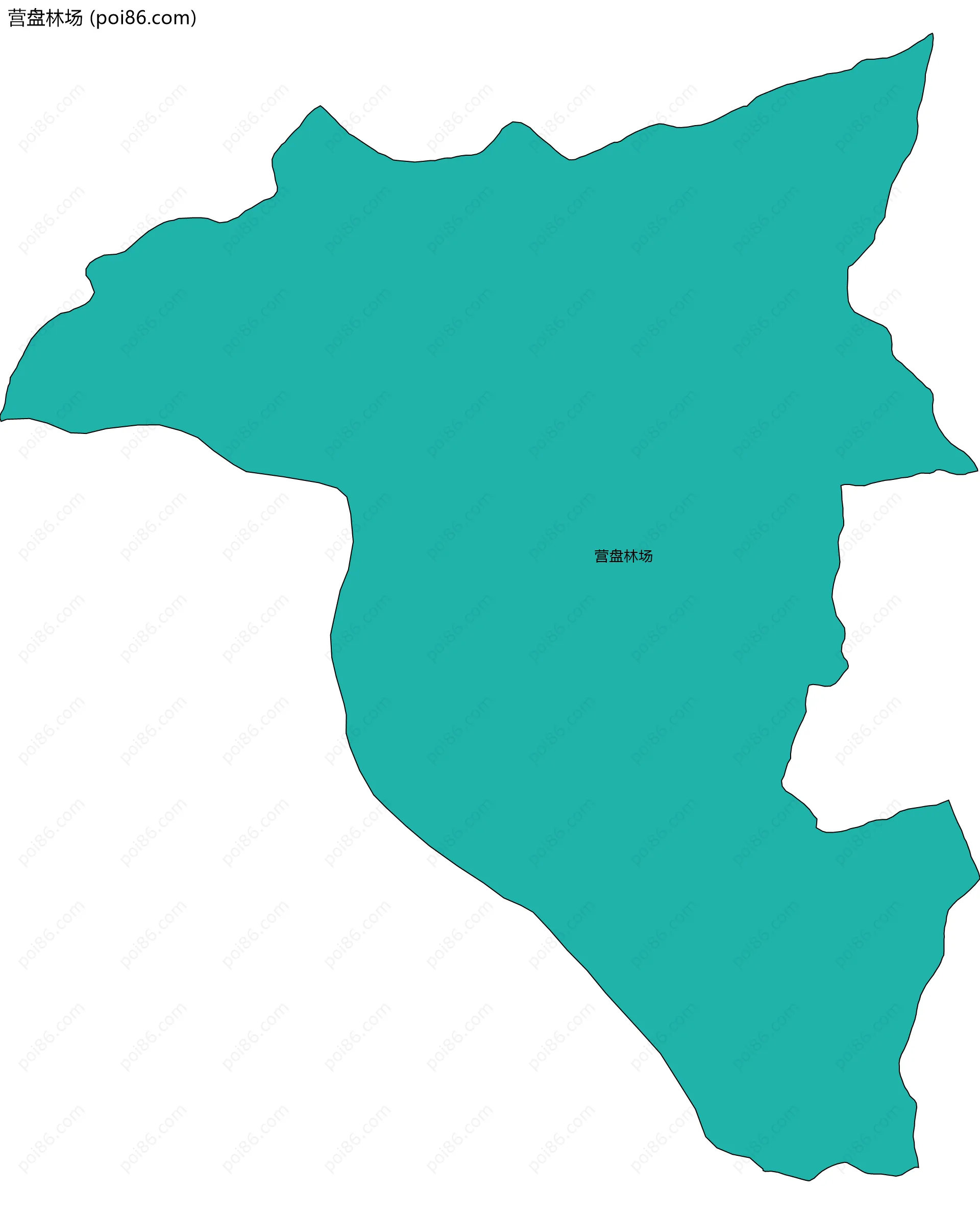 营盘林场边界地图