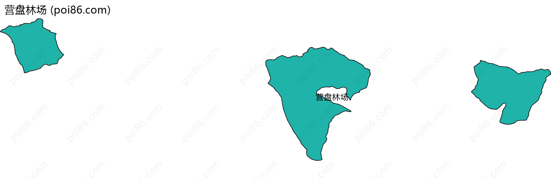 营盘林场边界地图