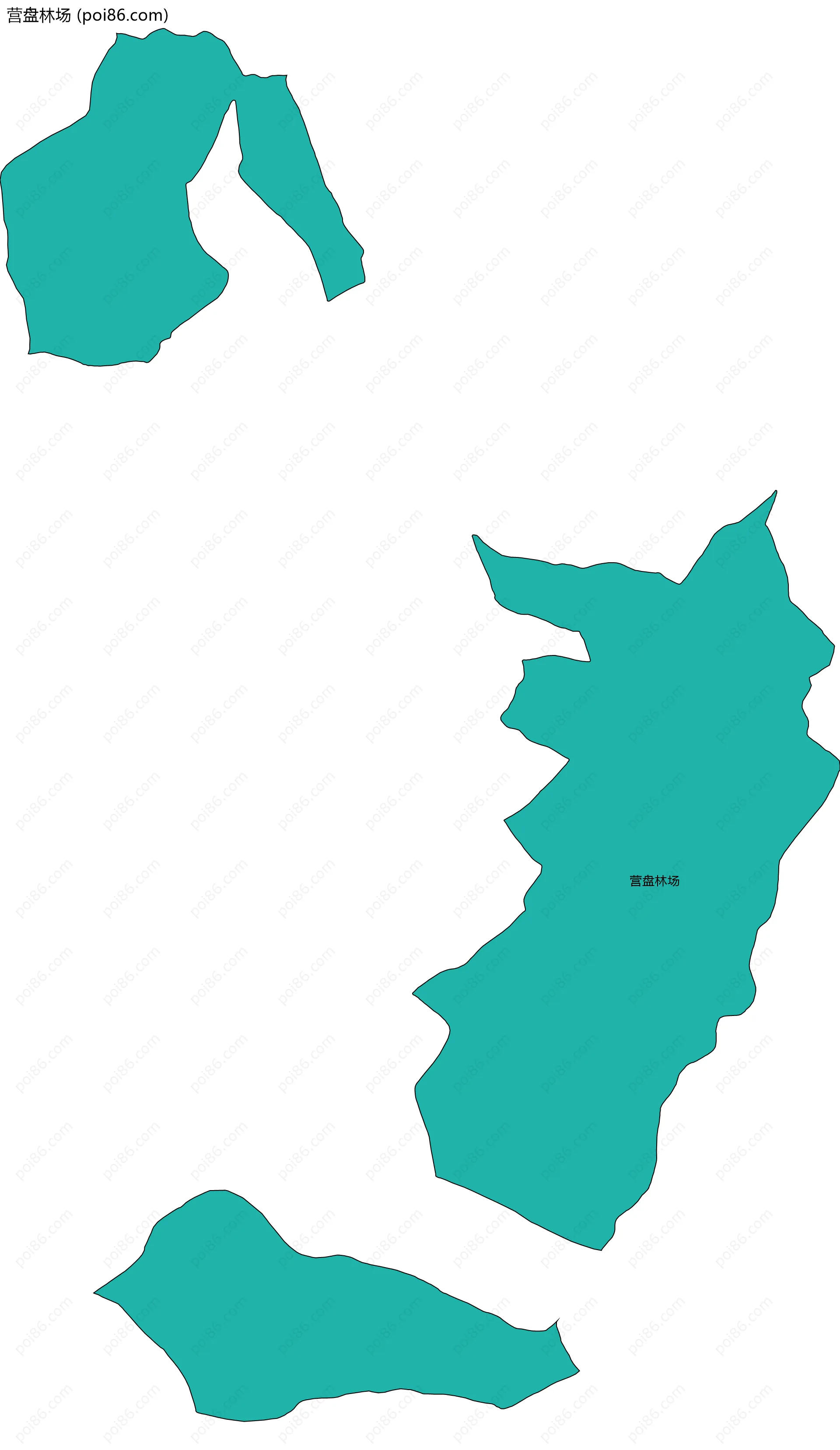 营盘林场边界地图