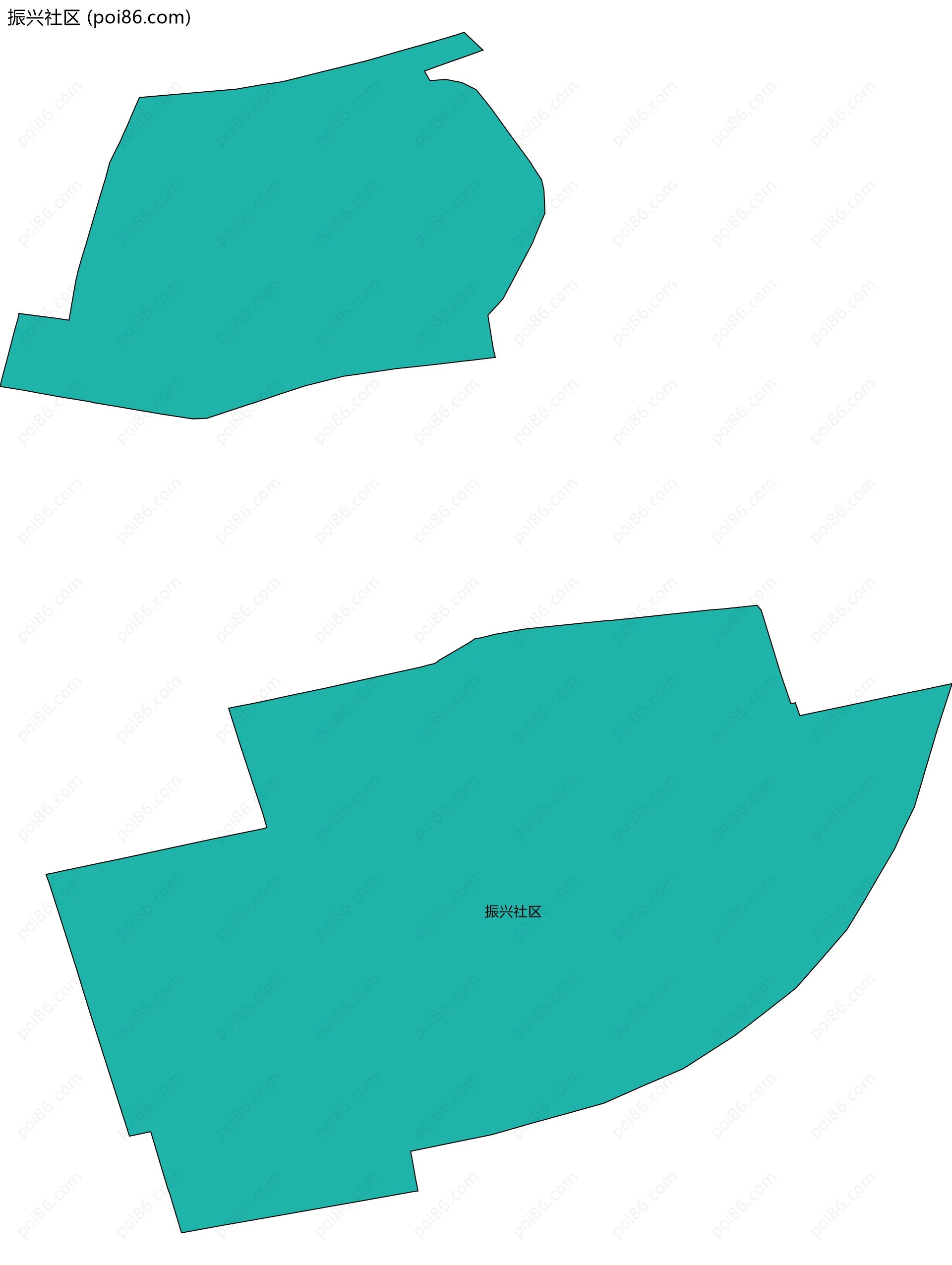 振兴社区边界地图