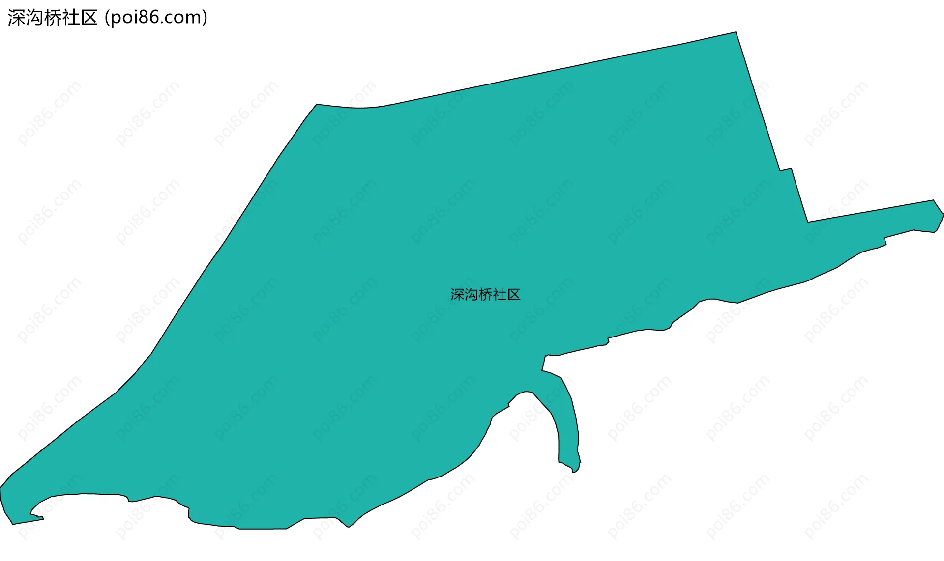 深沟桥社区边界地图