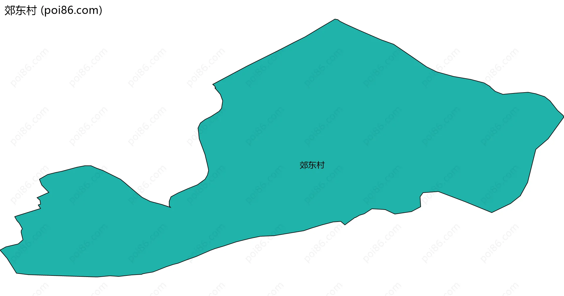 郊东村边界地图