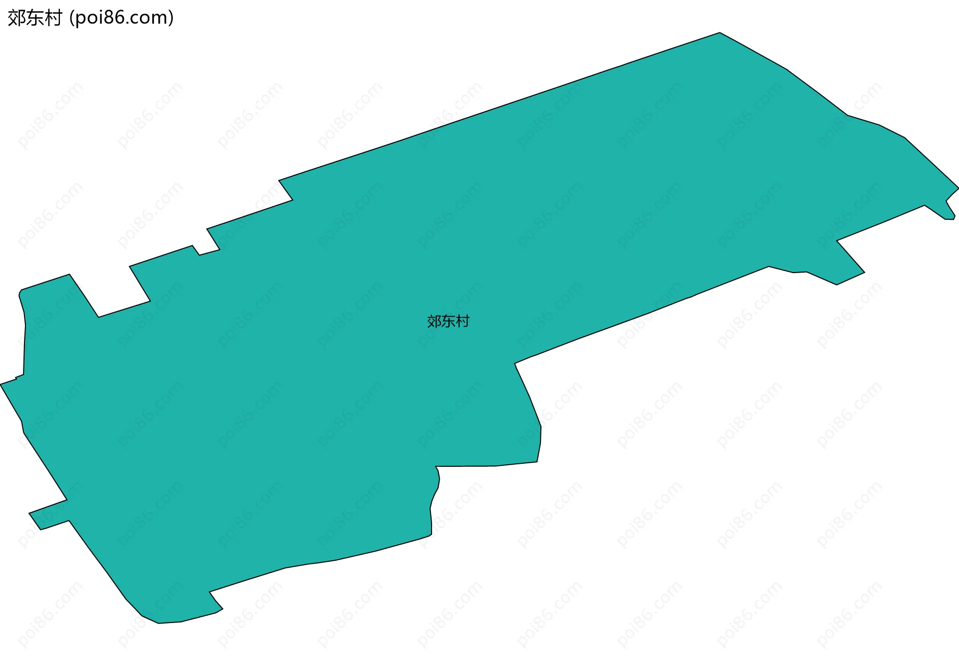 郊东村边界地图