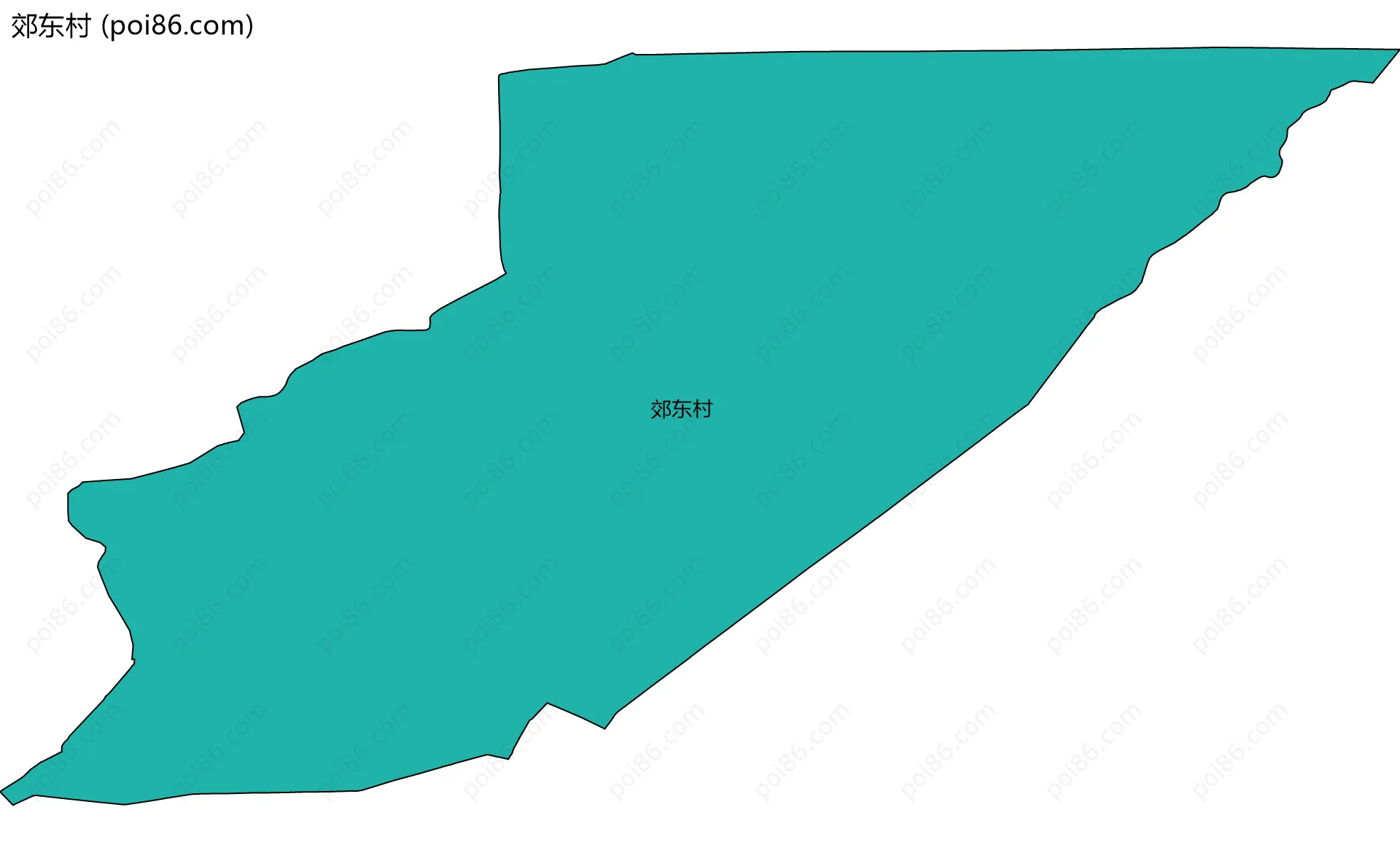 郊东村边界地图