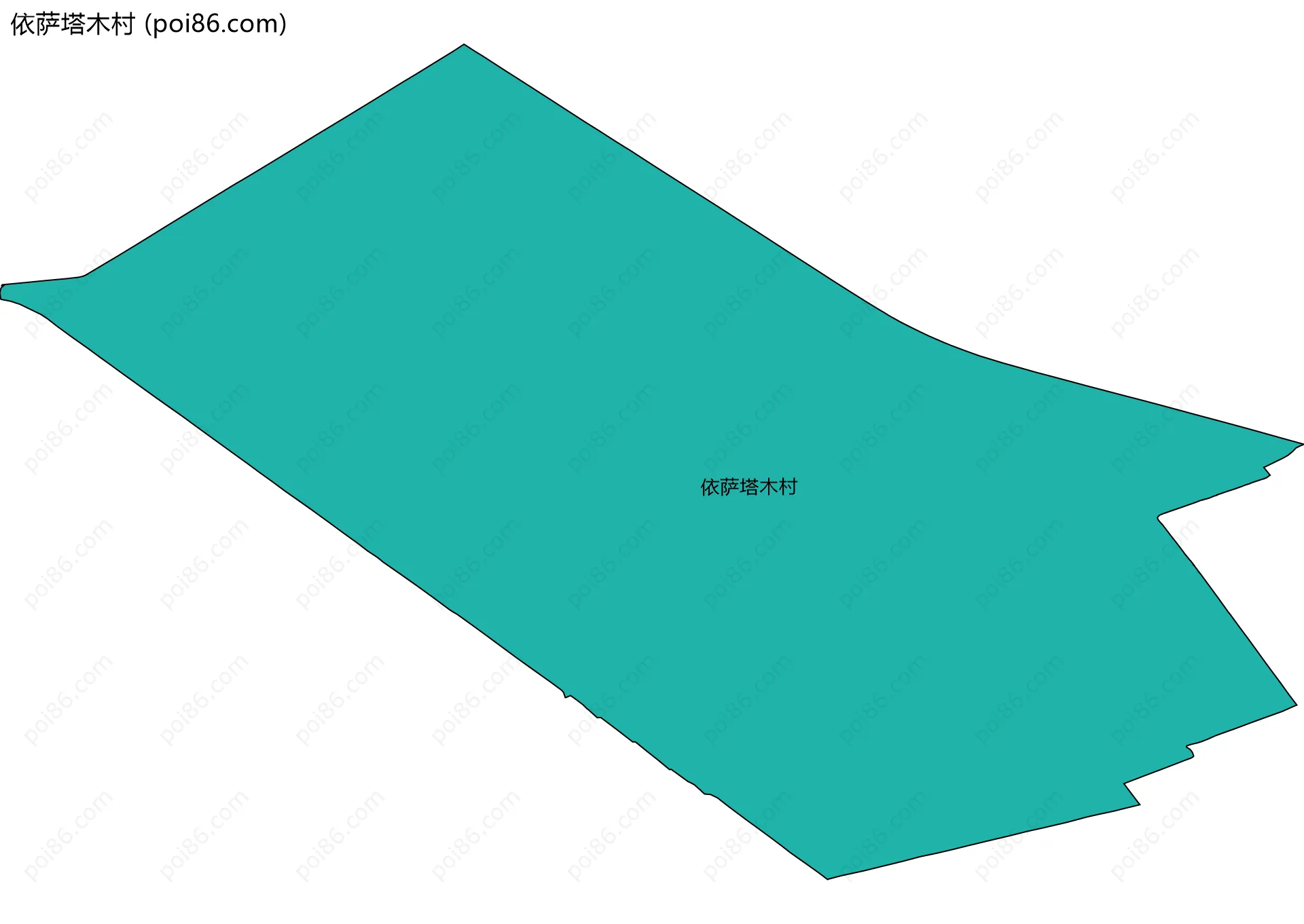 依萨塔木村边界地图