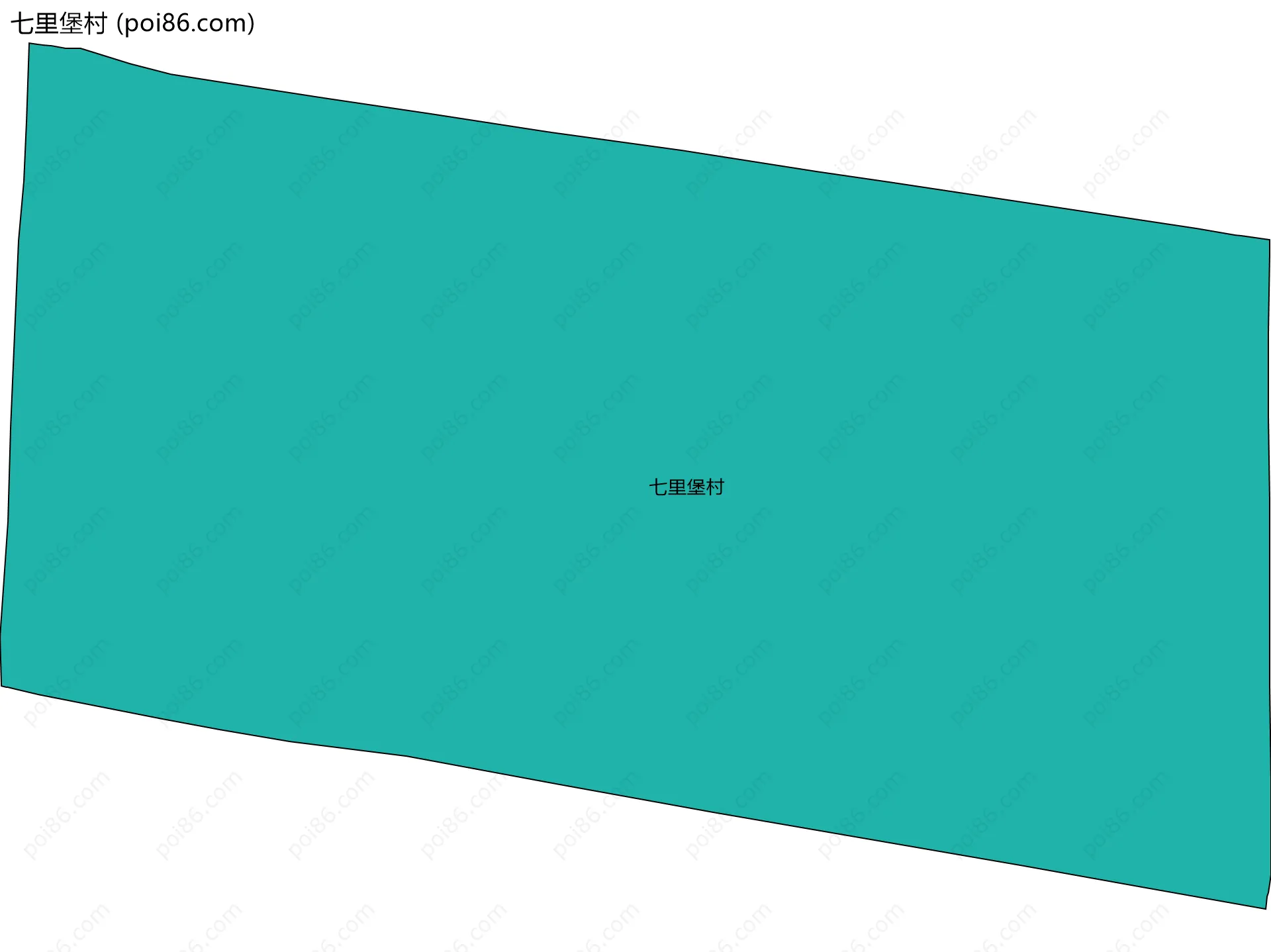 七里堡村边界地图