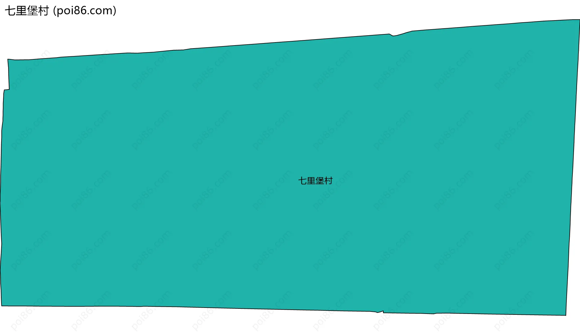 七里堡村边界地图