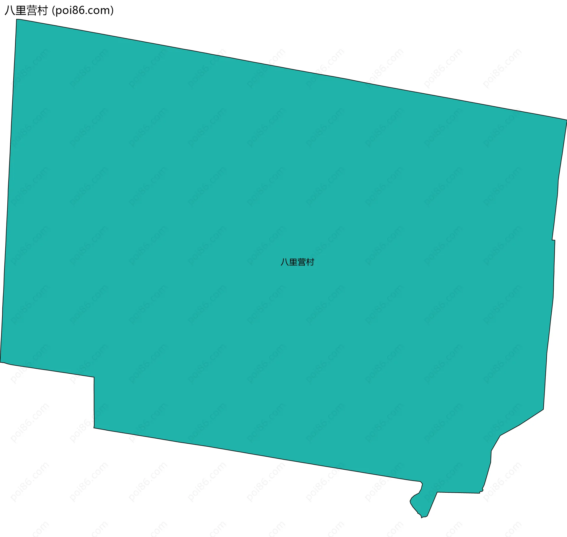 八里营村边界地图