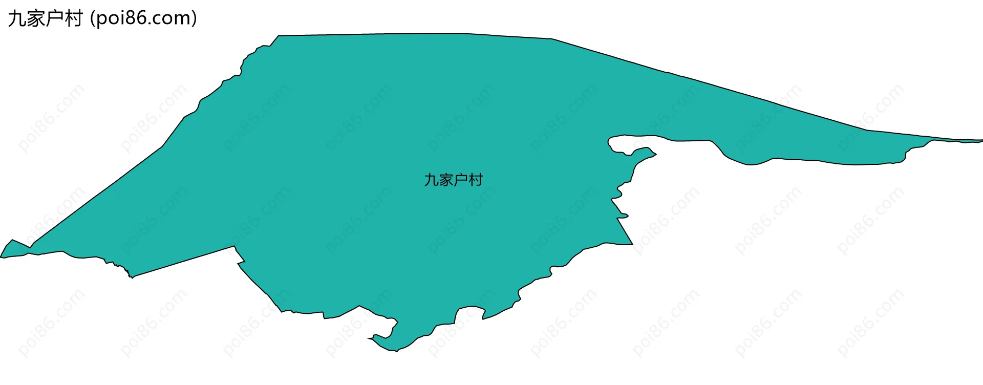 九家户村边界地图