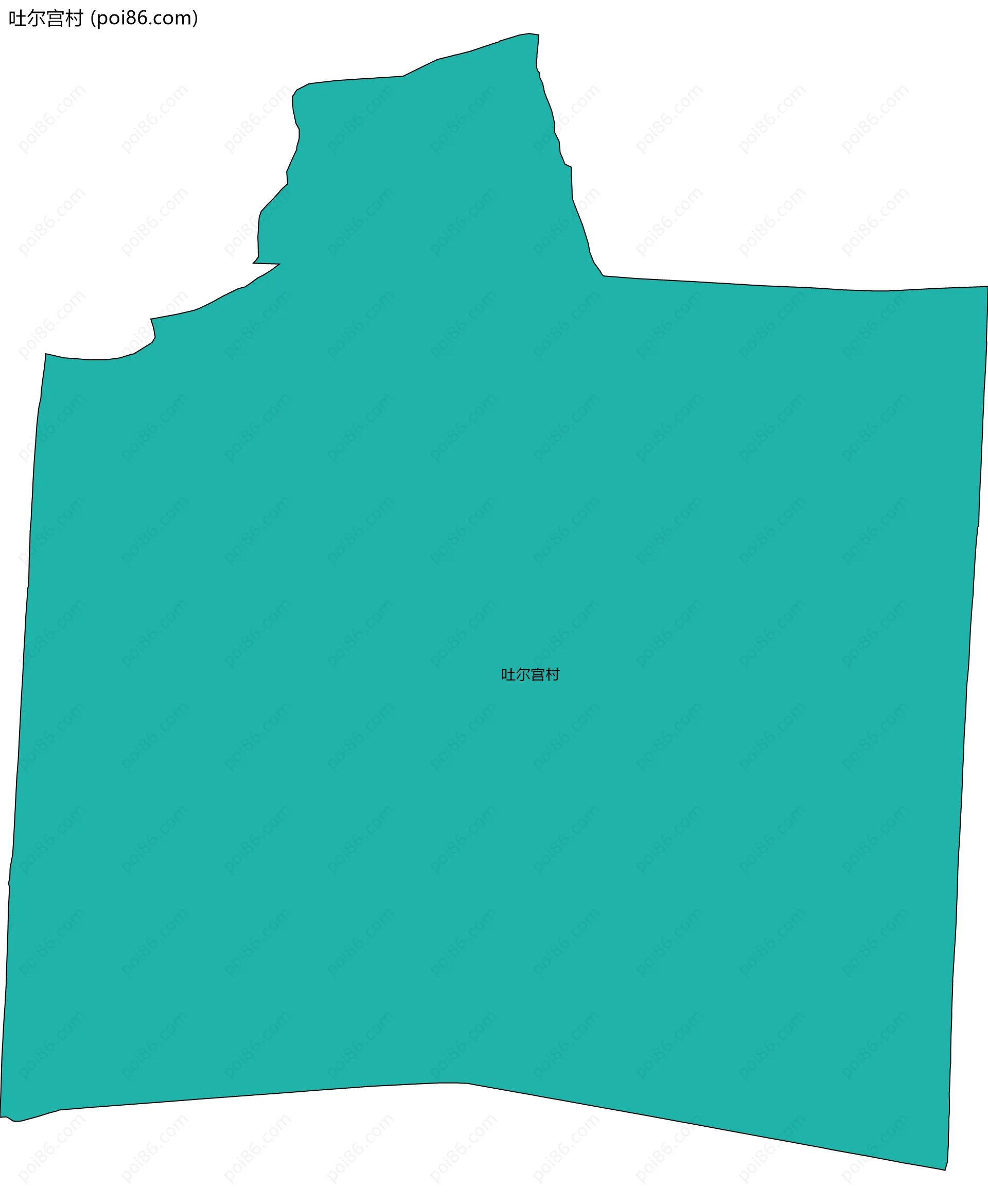 吐尔宫村边界地图