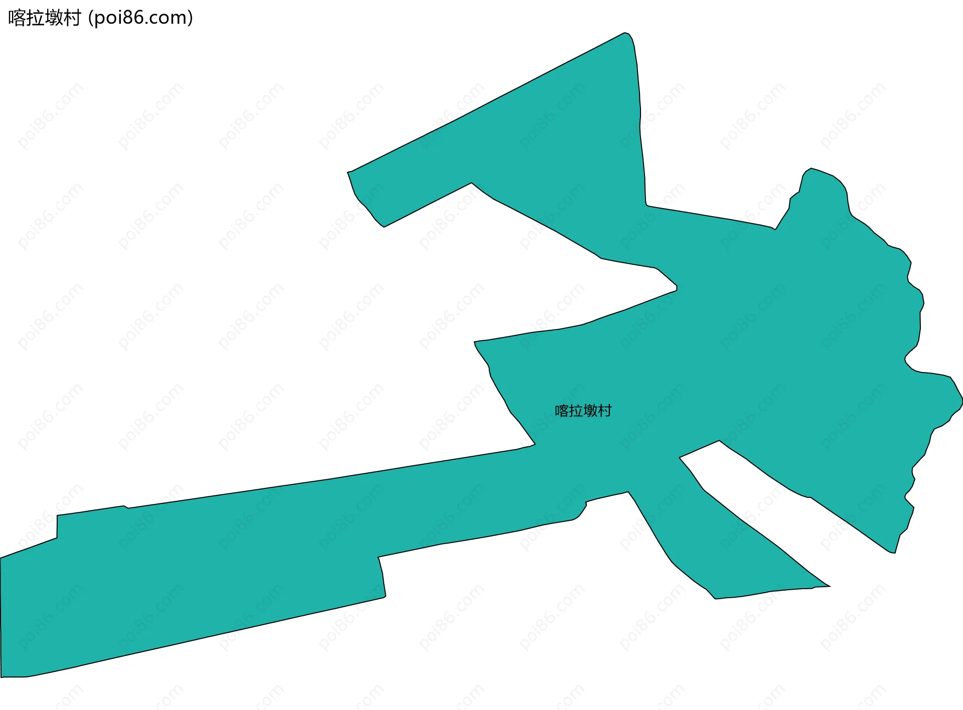 喀拉墩村边界地图