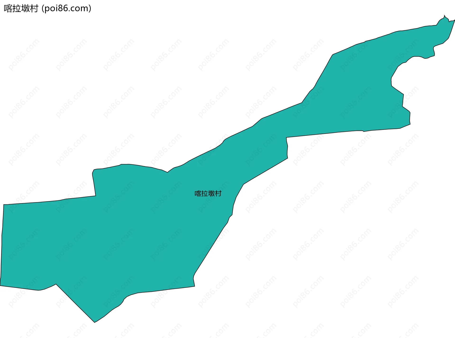 喀拉墩村边界地图