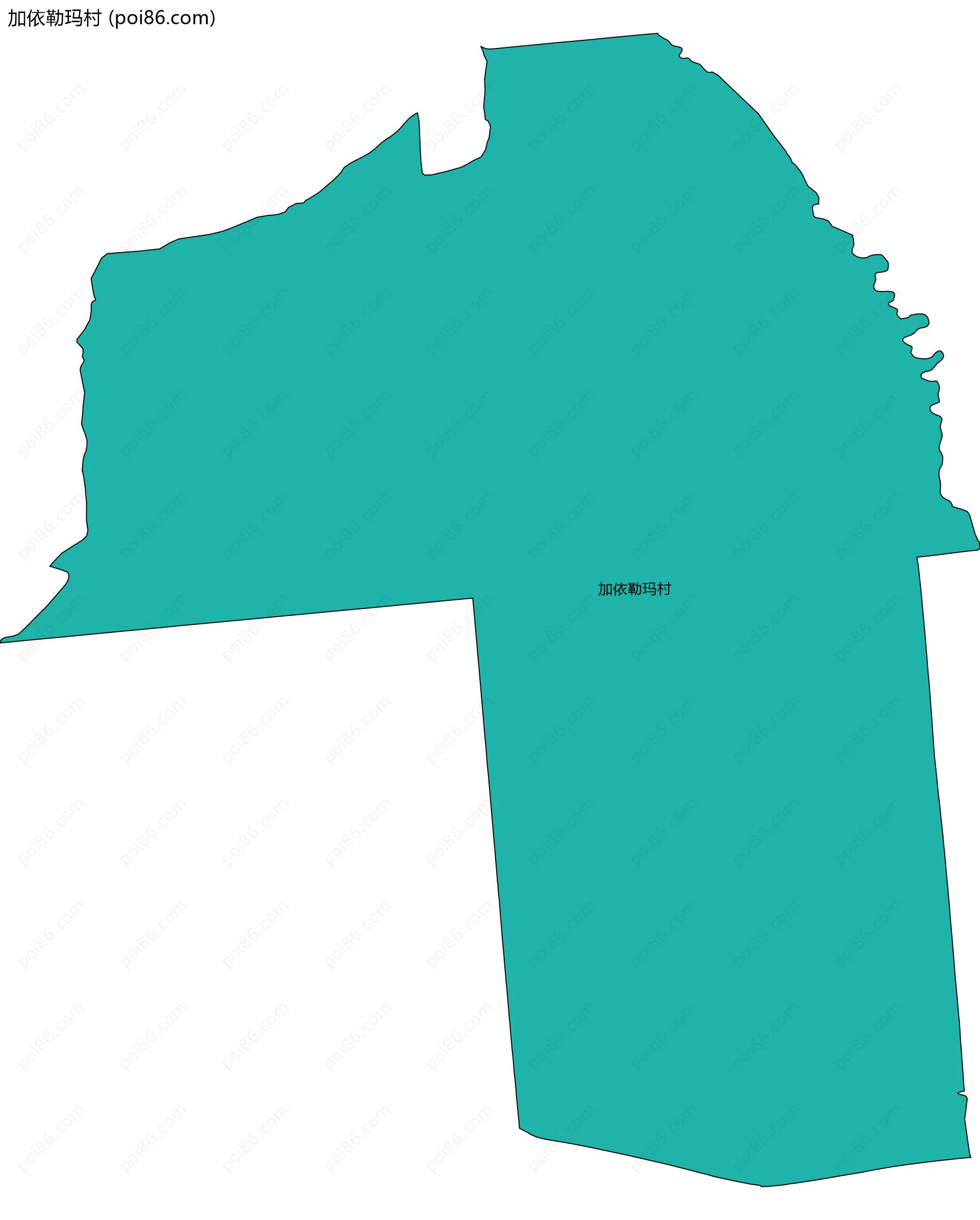 加依勒玛村边界地图