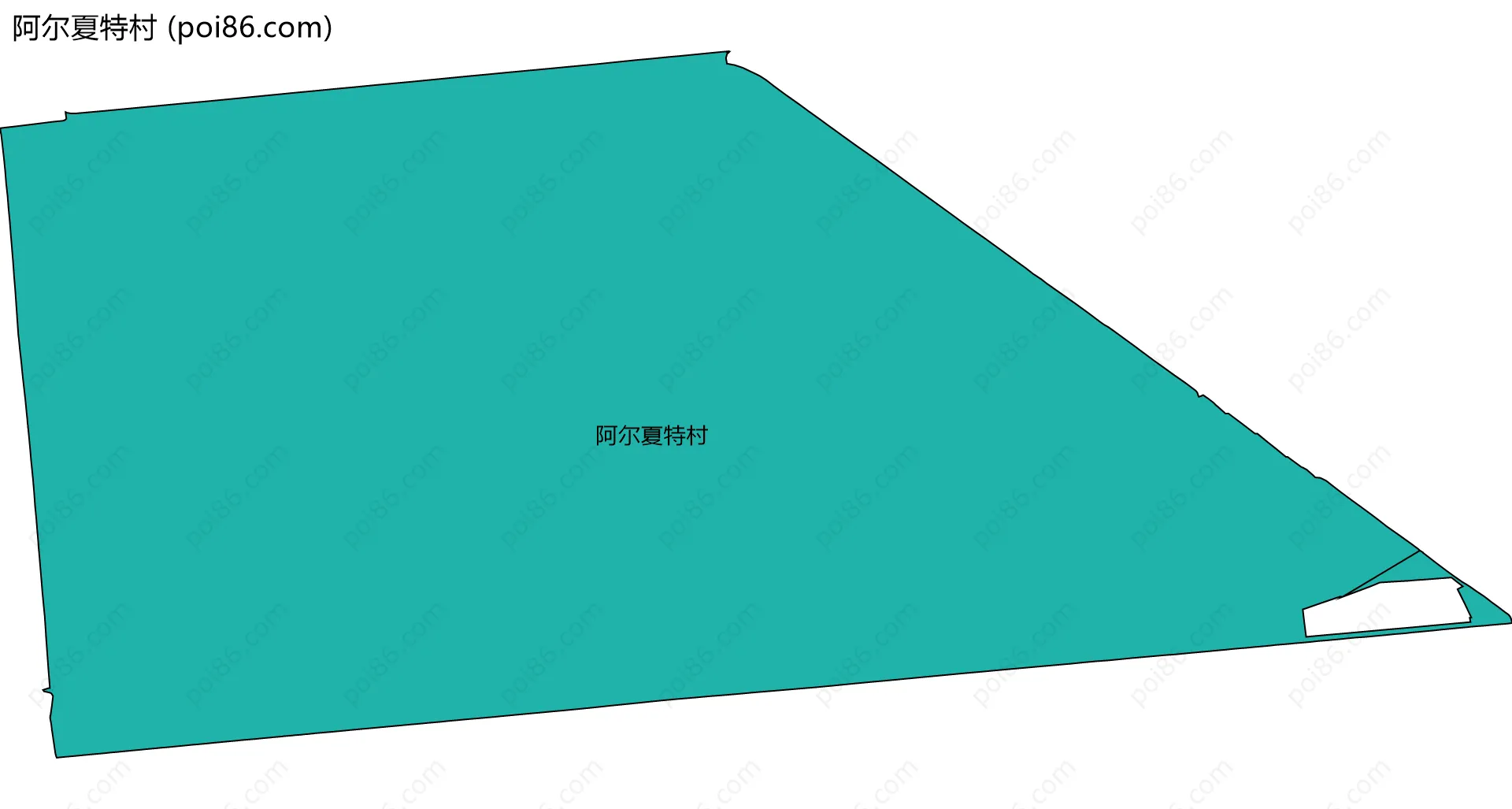 阿尔夏特村边界地图