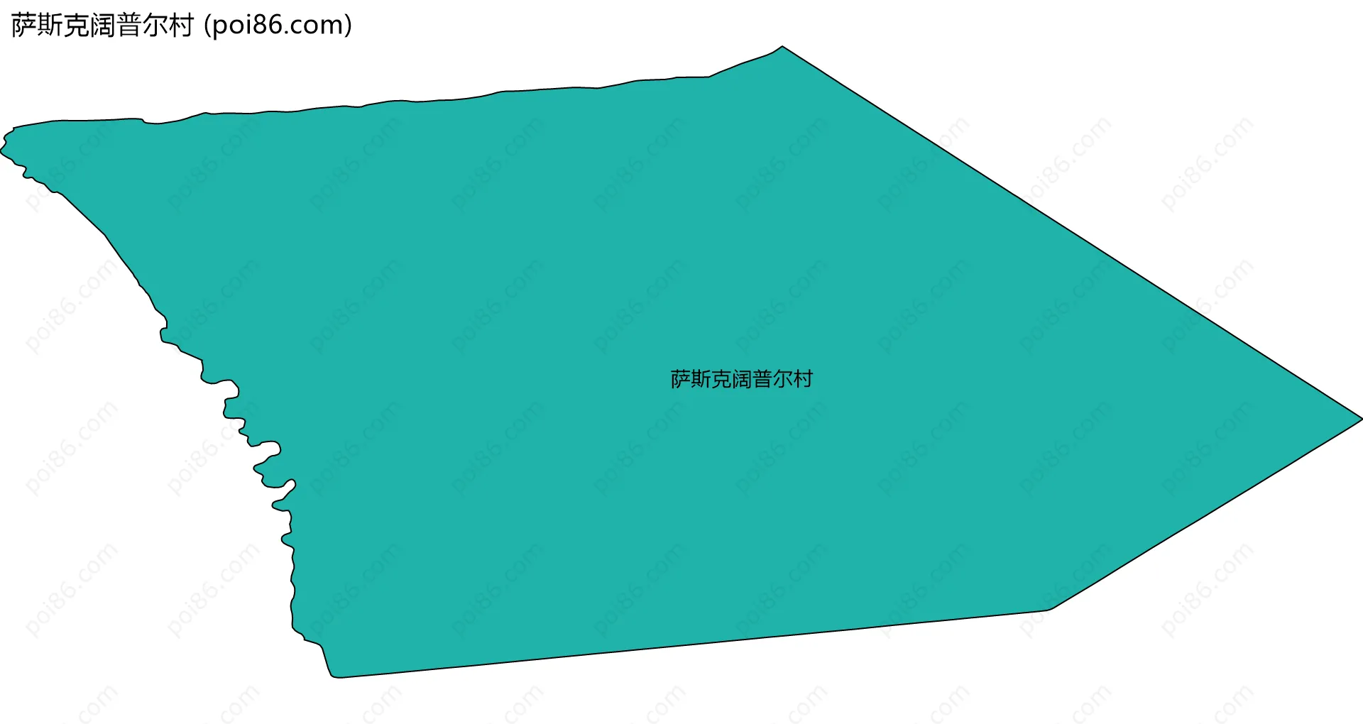萨斯克阔普尔村边界地图