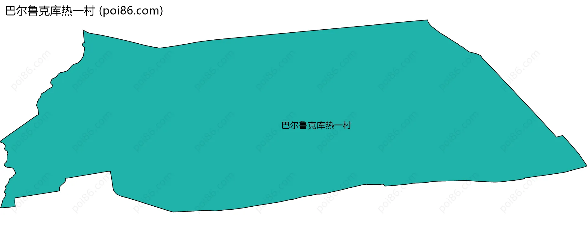 巴尔鲁克库热一村边界地图