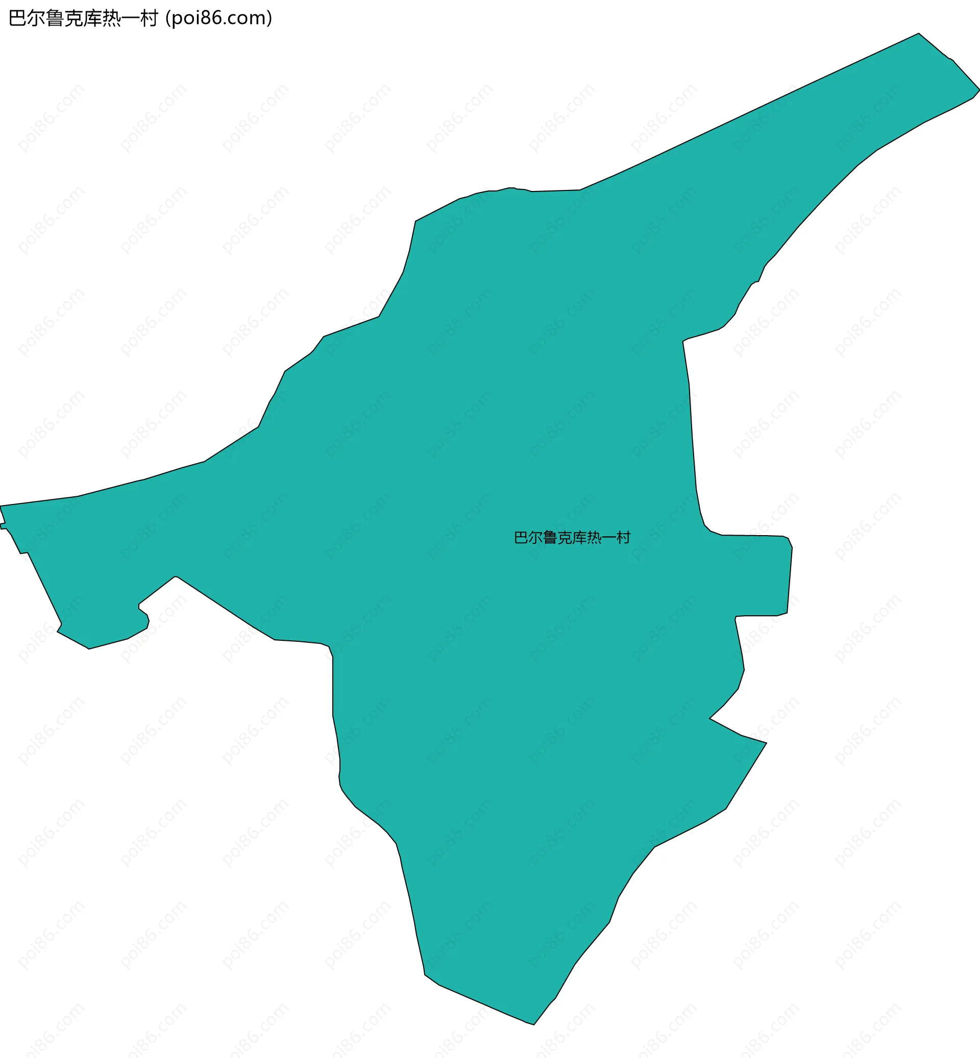 巴尔鲁克库热一村边界地图