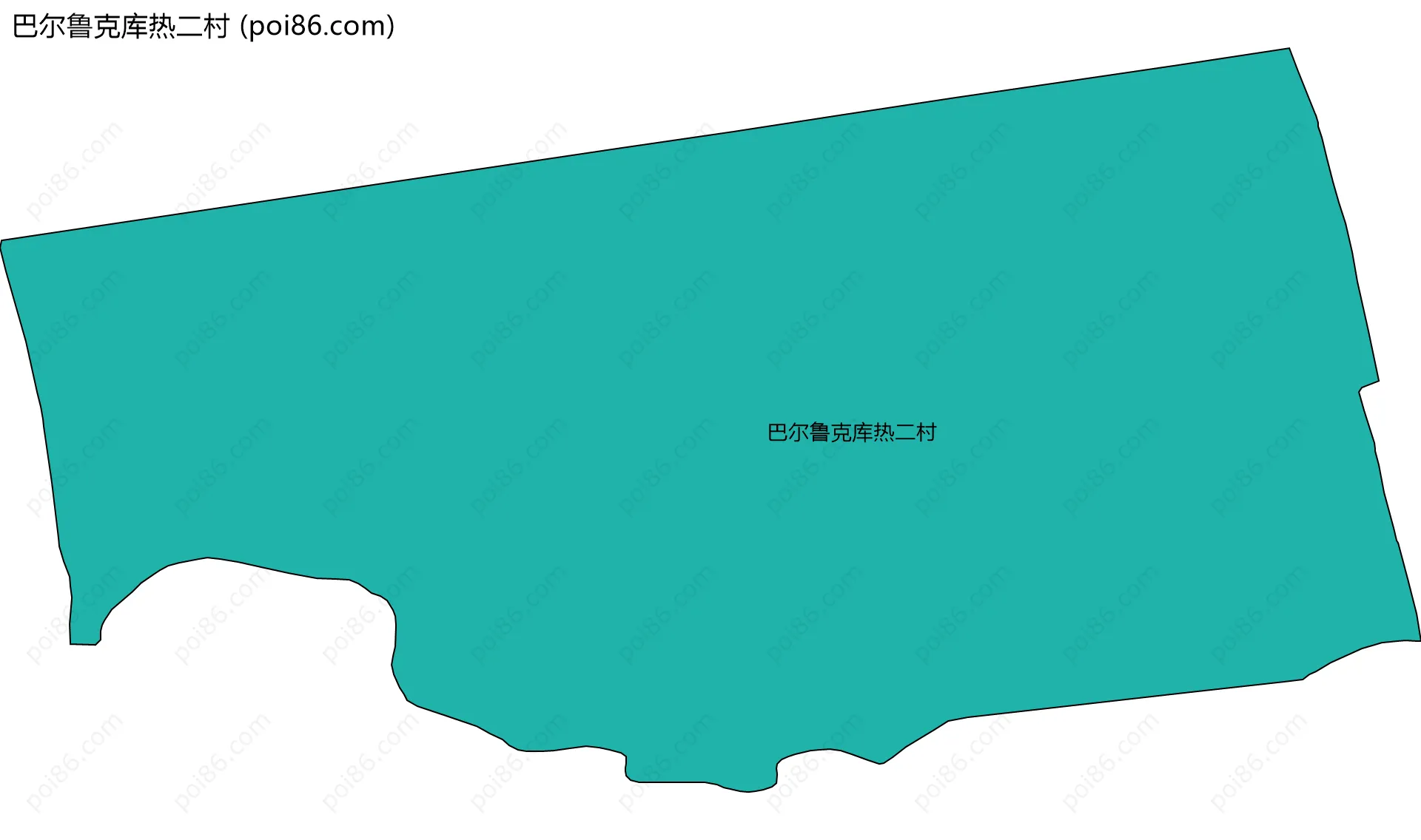 巴尔鲁克库热二村边界地图