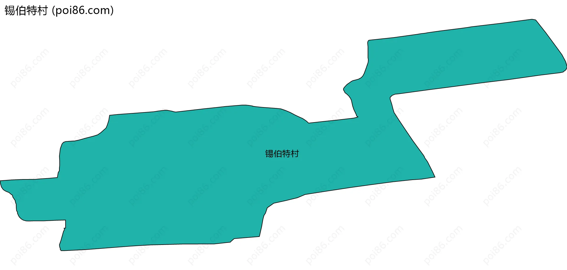 锡伯特村边界地图