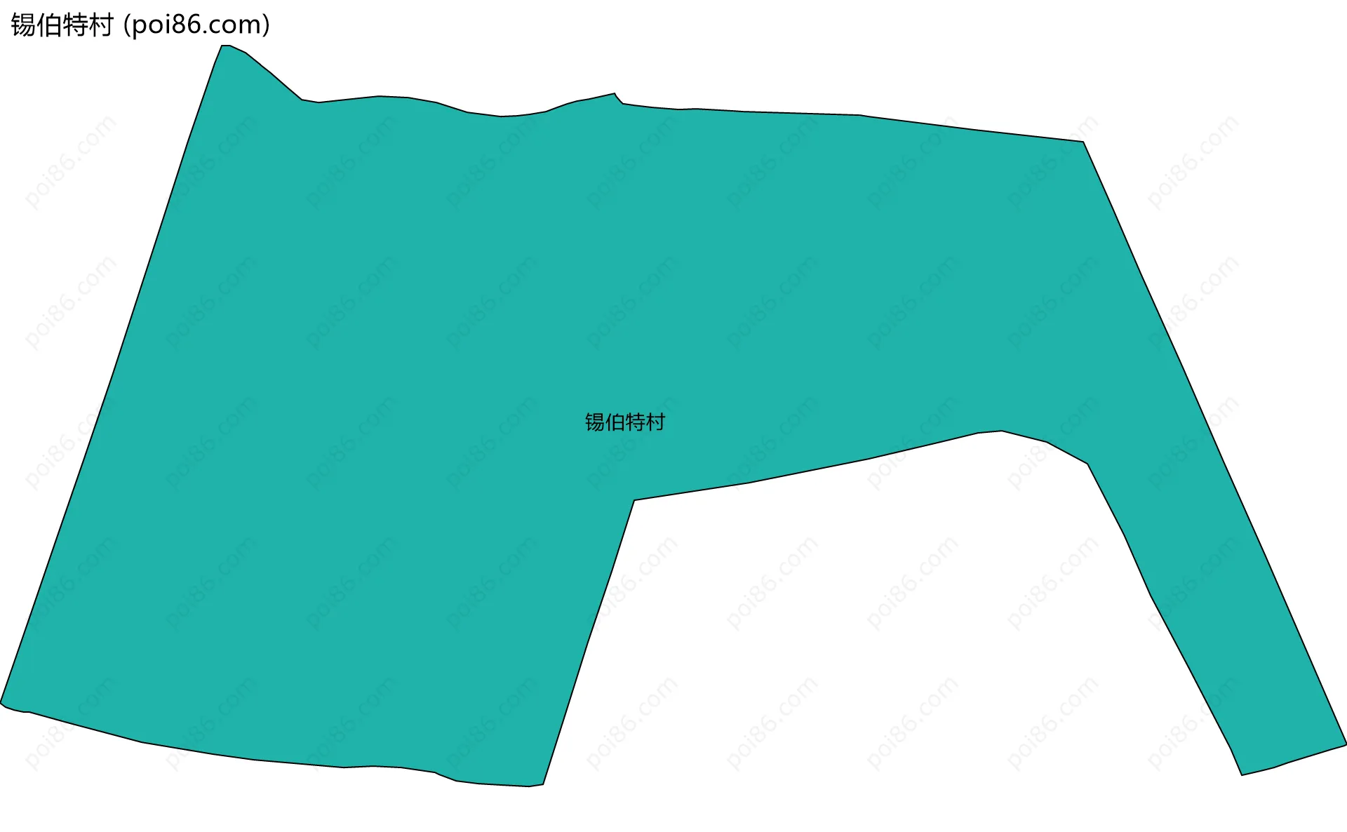 锡伯特村边界地图
