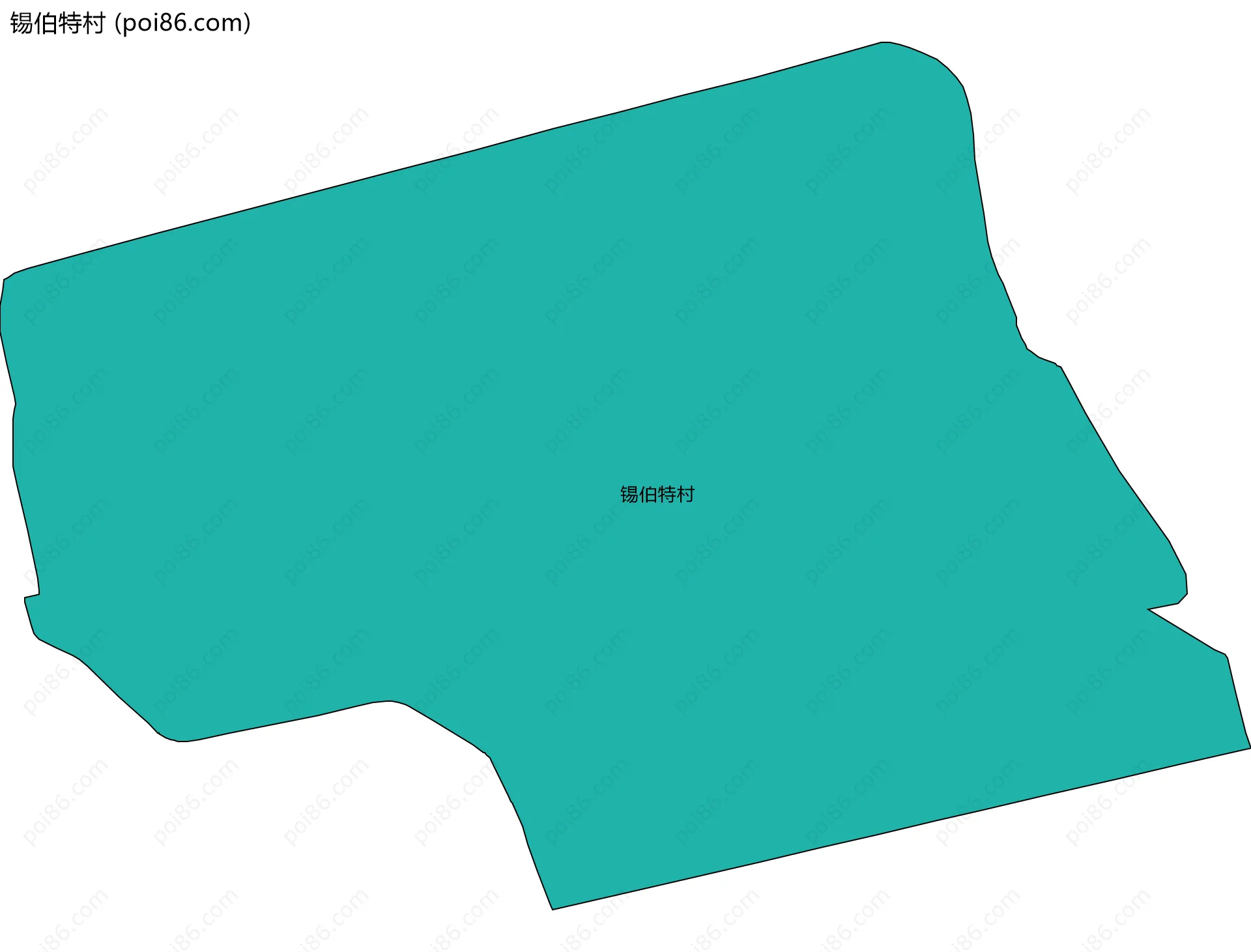 锡伯特村边界地图