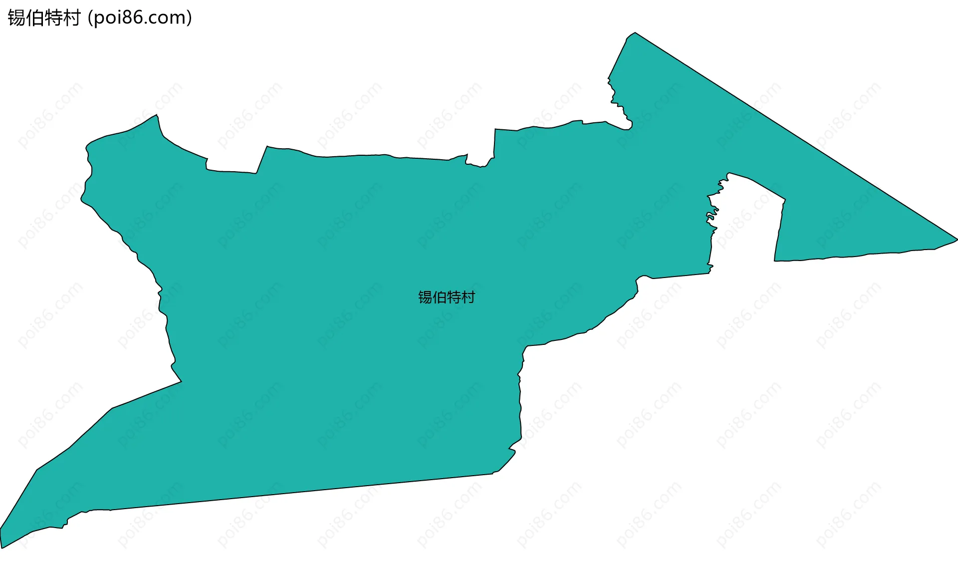 锡伯特村边界地图