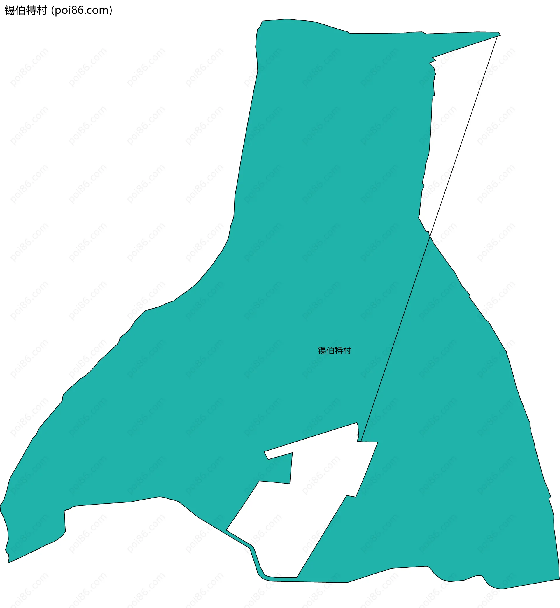 锡伯特村边界地图