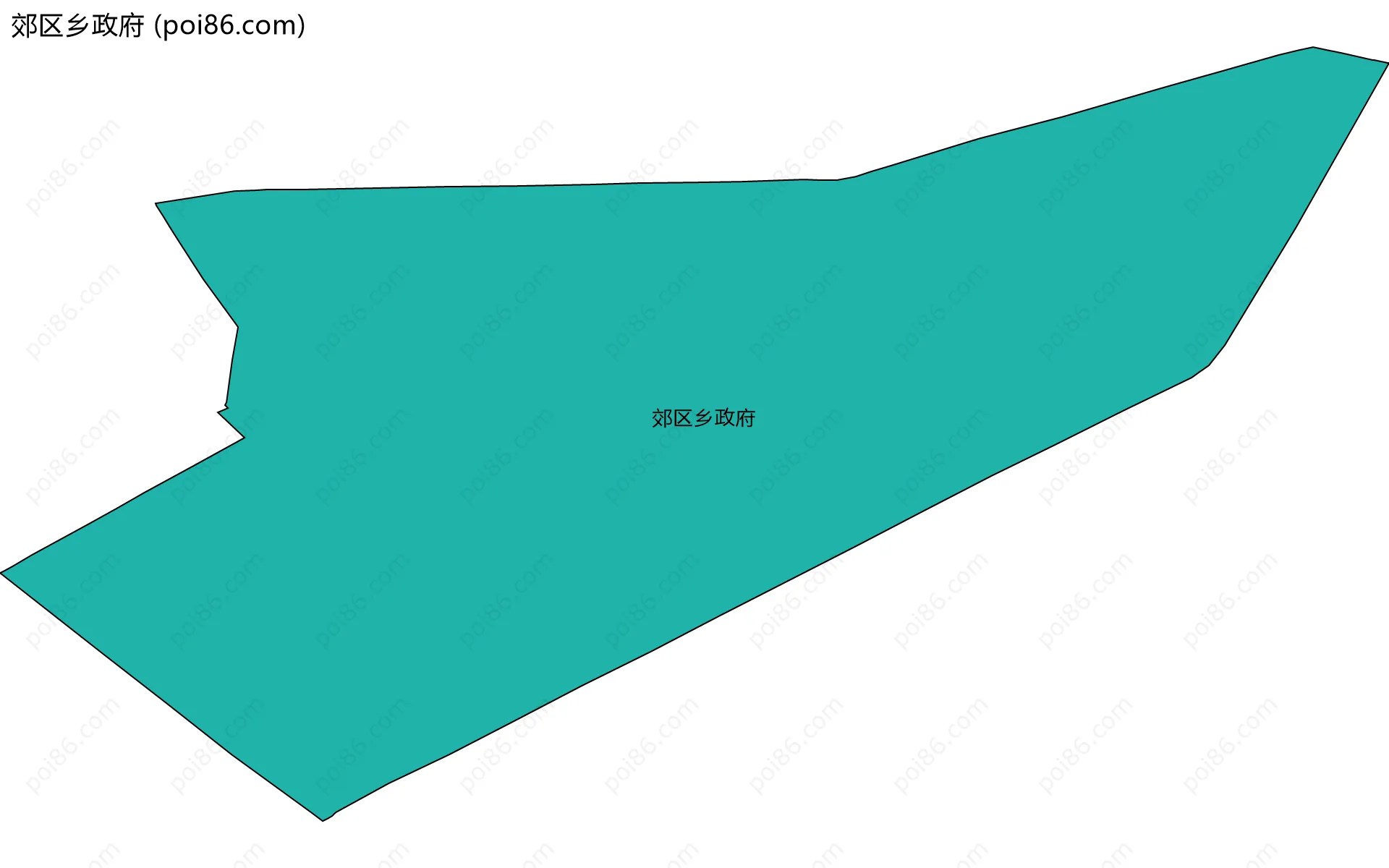 郊区乡政府边界地图