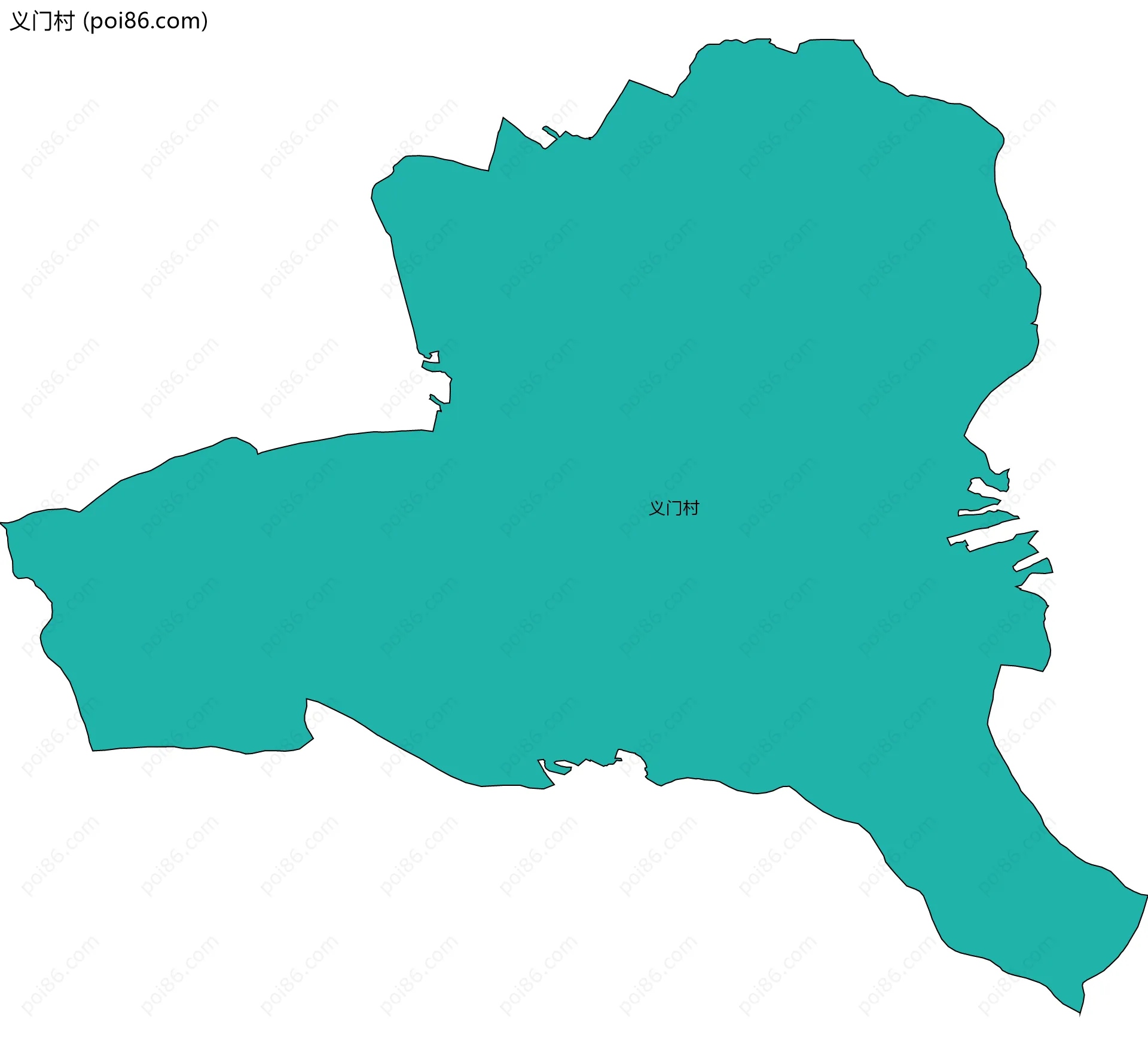 义门村边界地图
