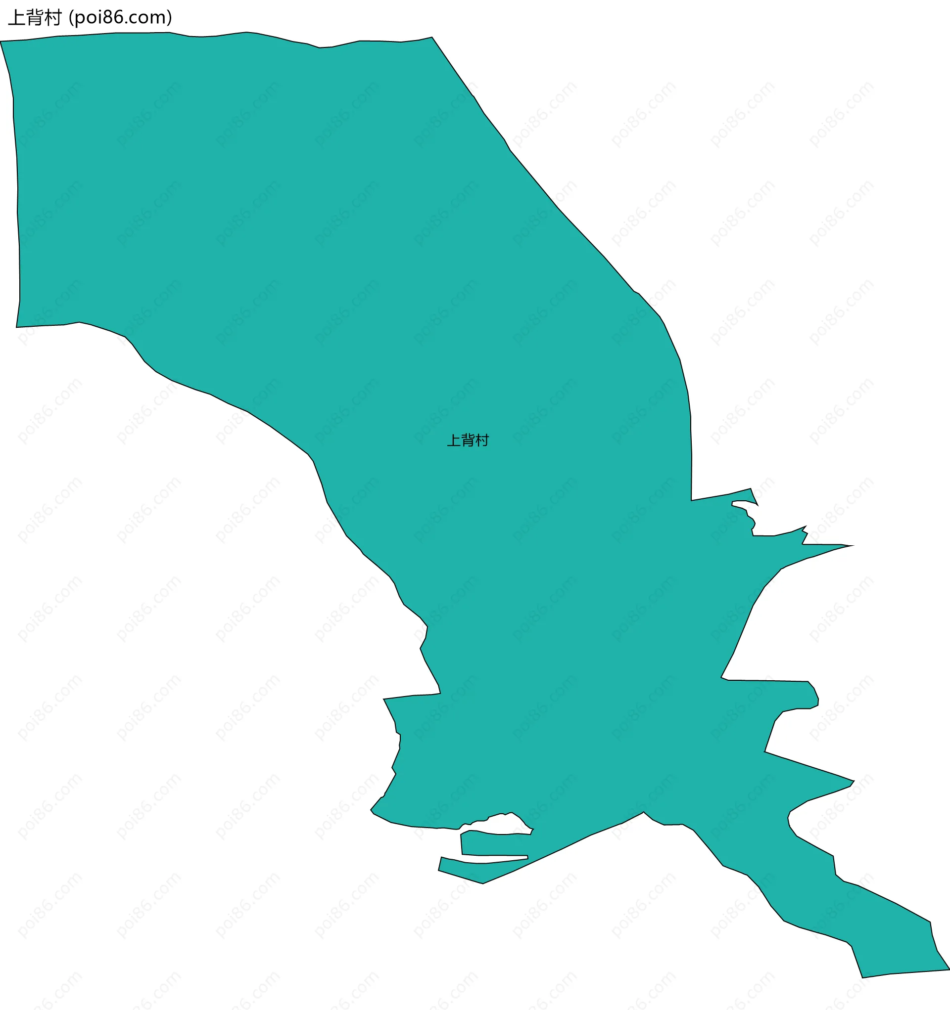 上背村边界地图