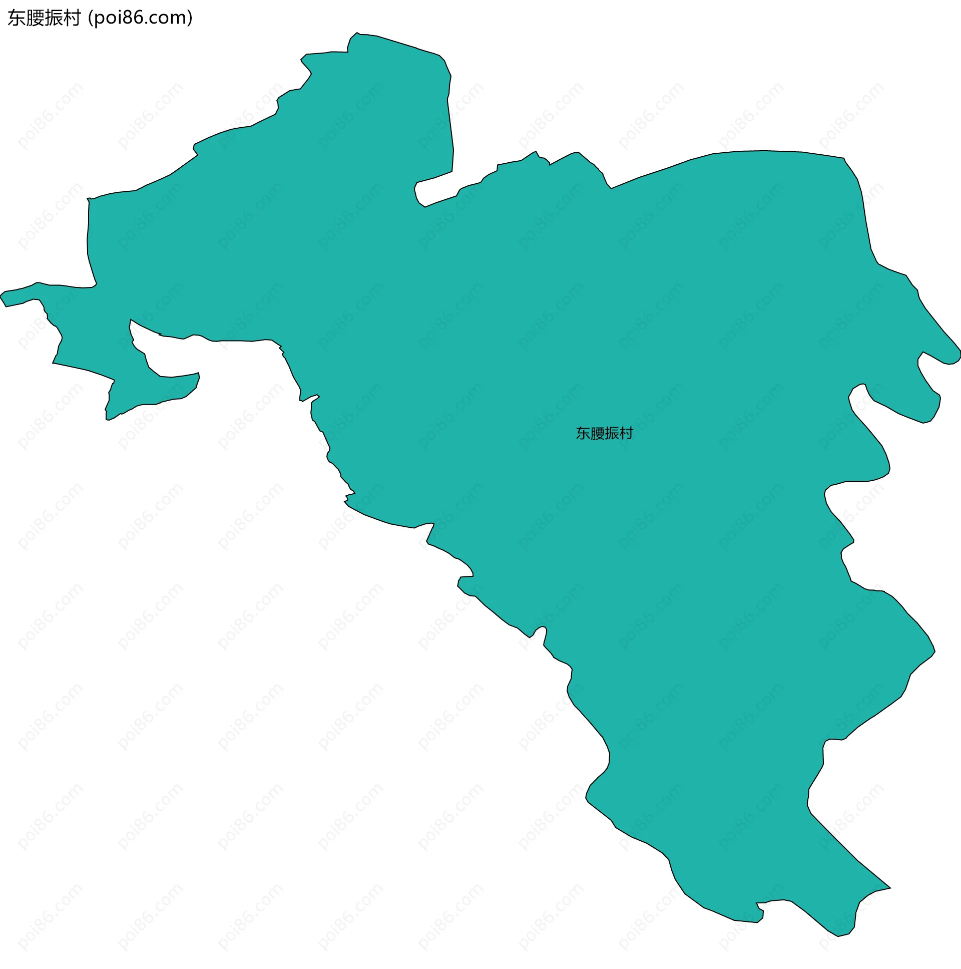 东腰振村边界地图