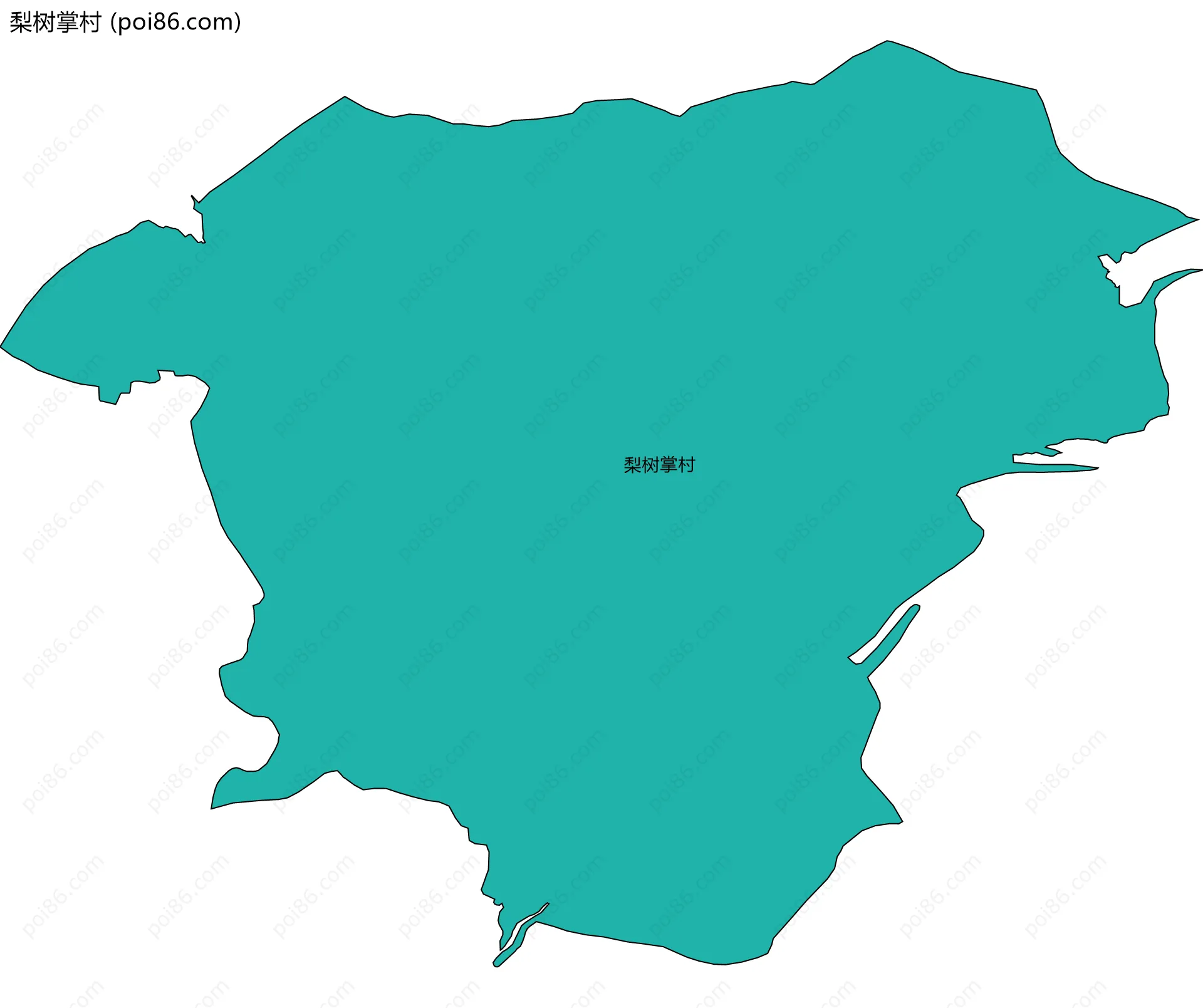 梨树掌村边界地图