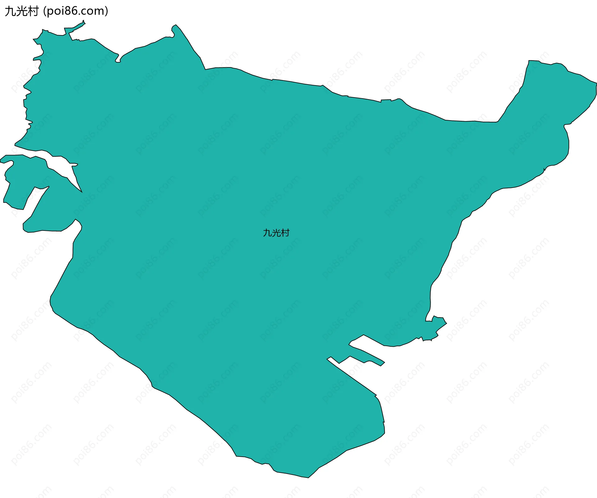 九光村边界地图