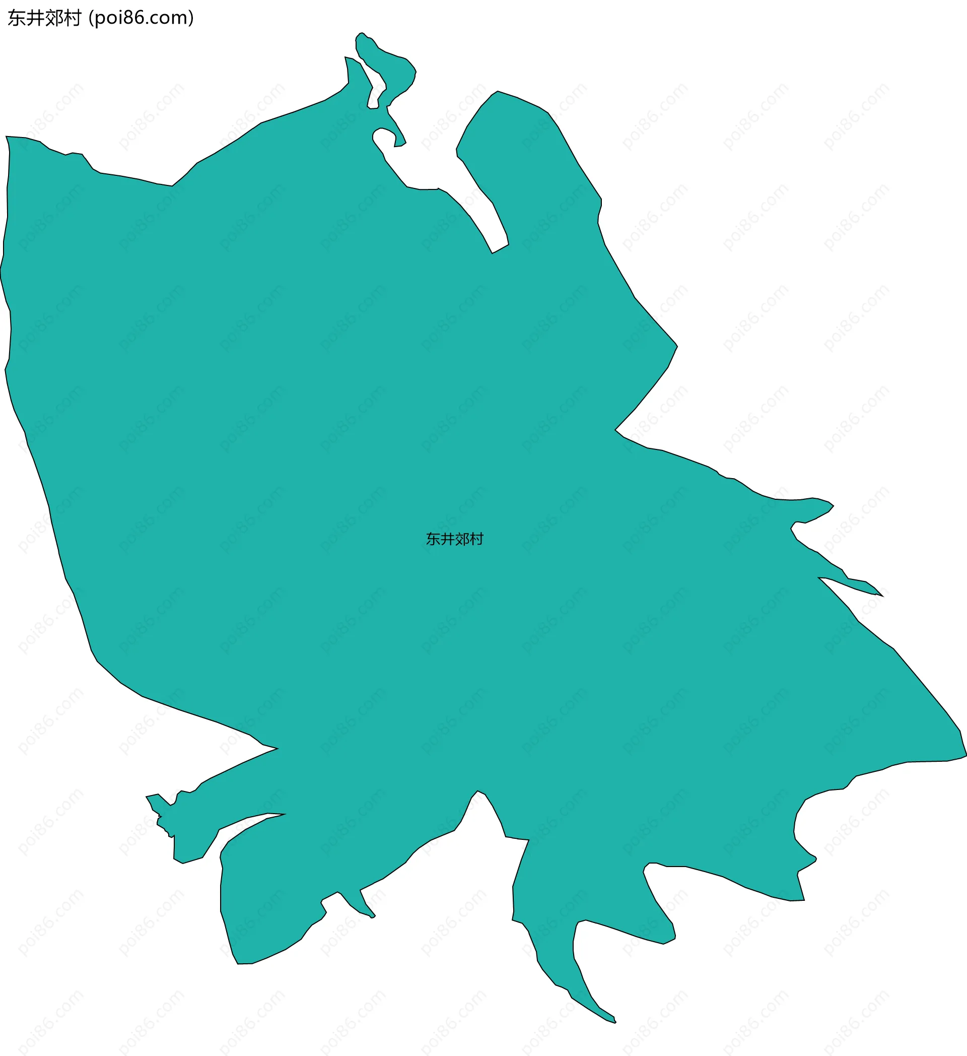 东井郊村边界地图