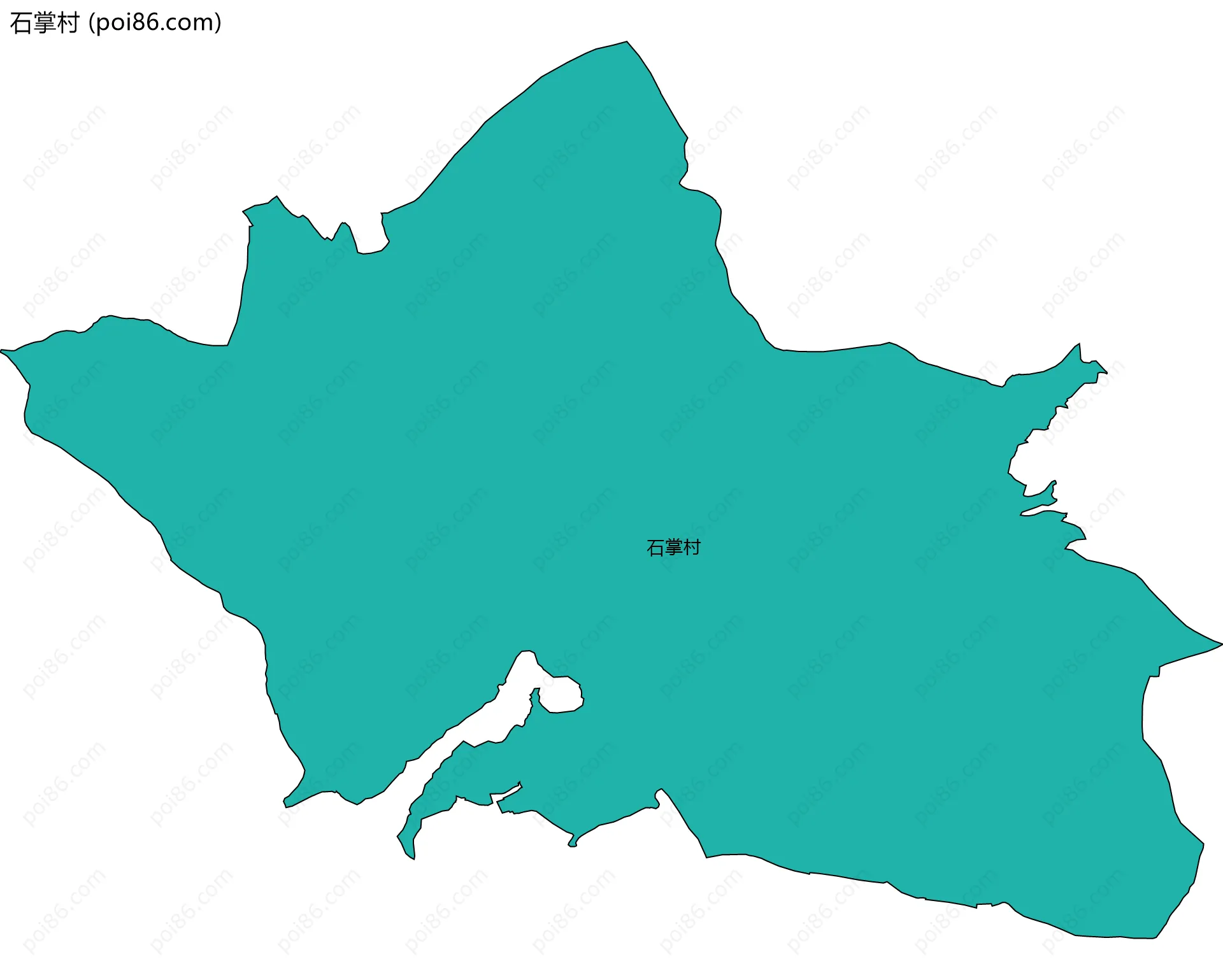 石掌村边界地图