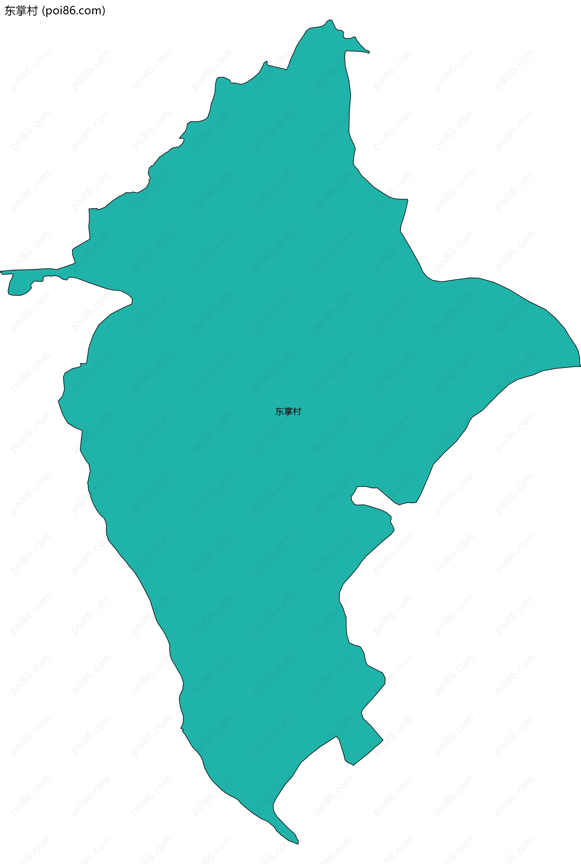 东掌村边界地图