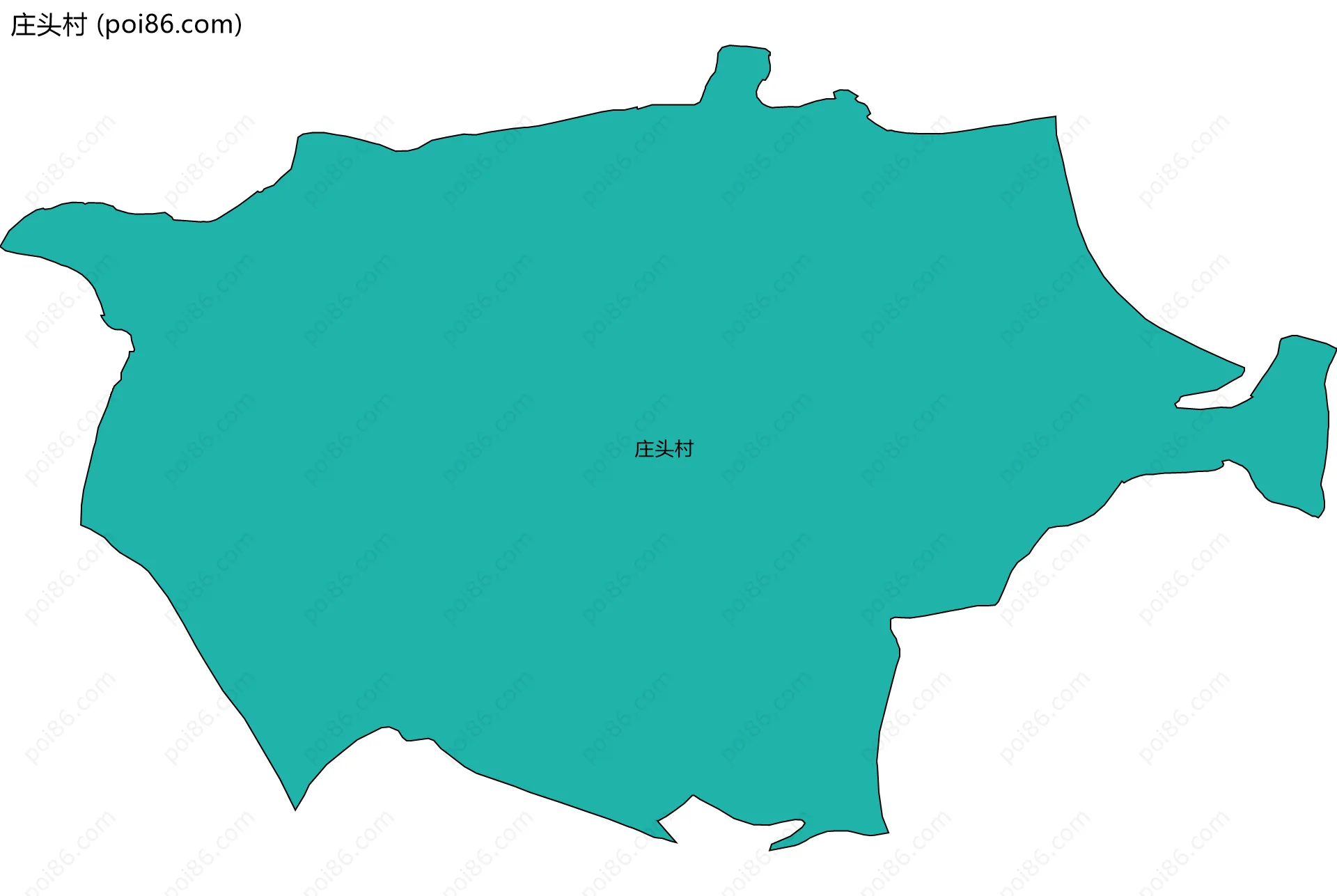 庄头村边界地图