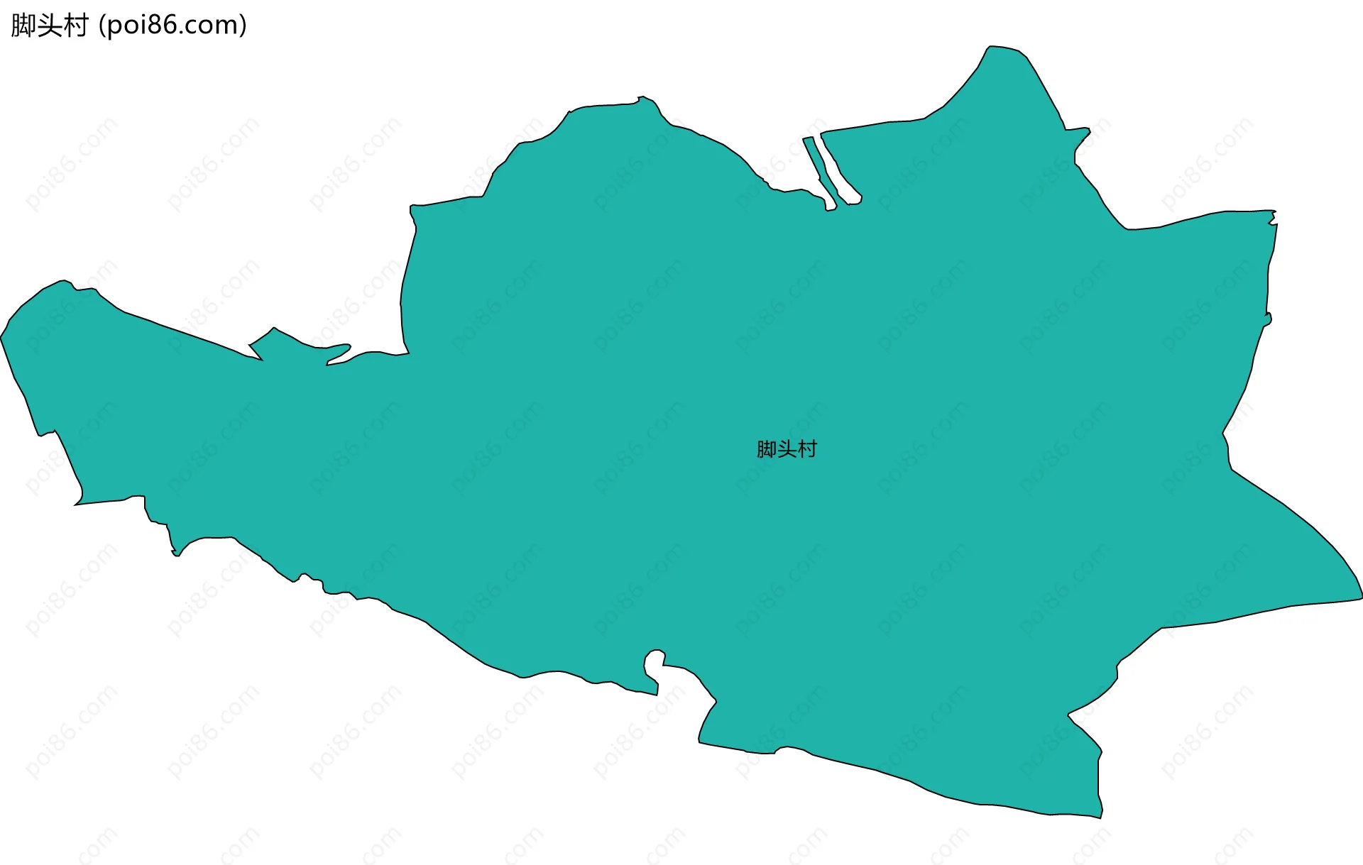 脚头村边界地图
