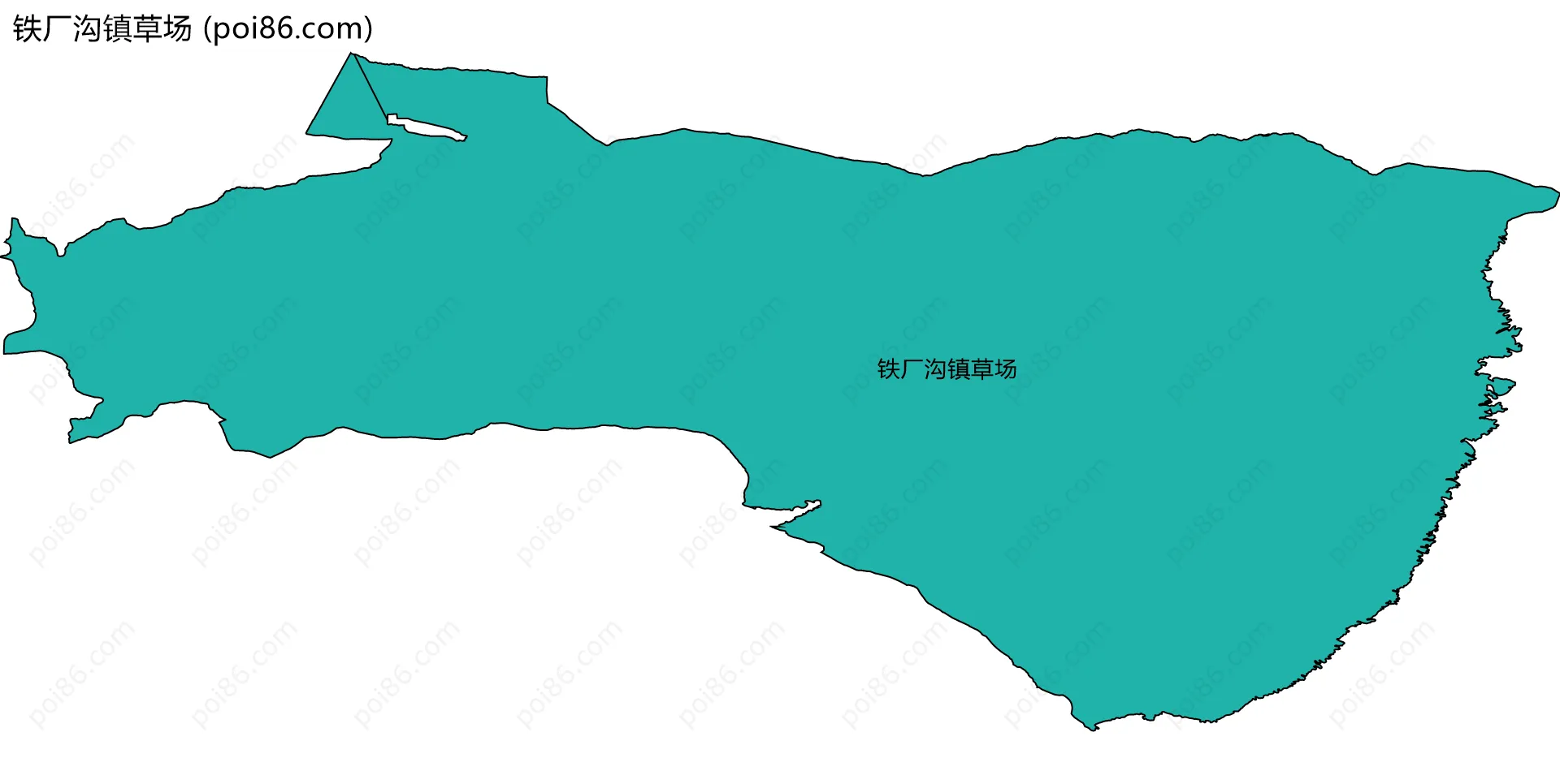 铁厂沟镇草场边界地图