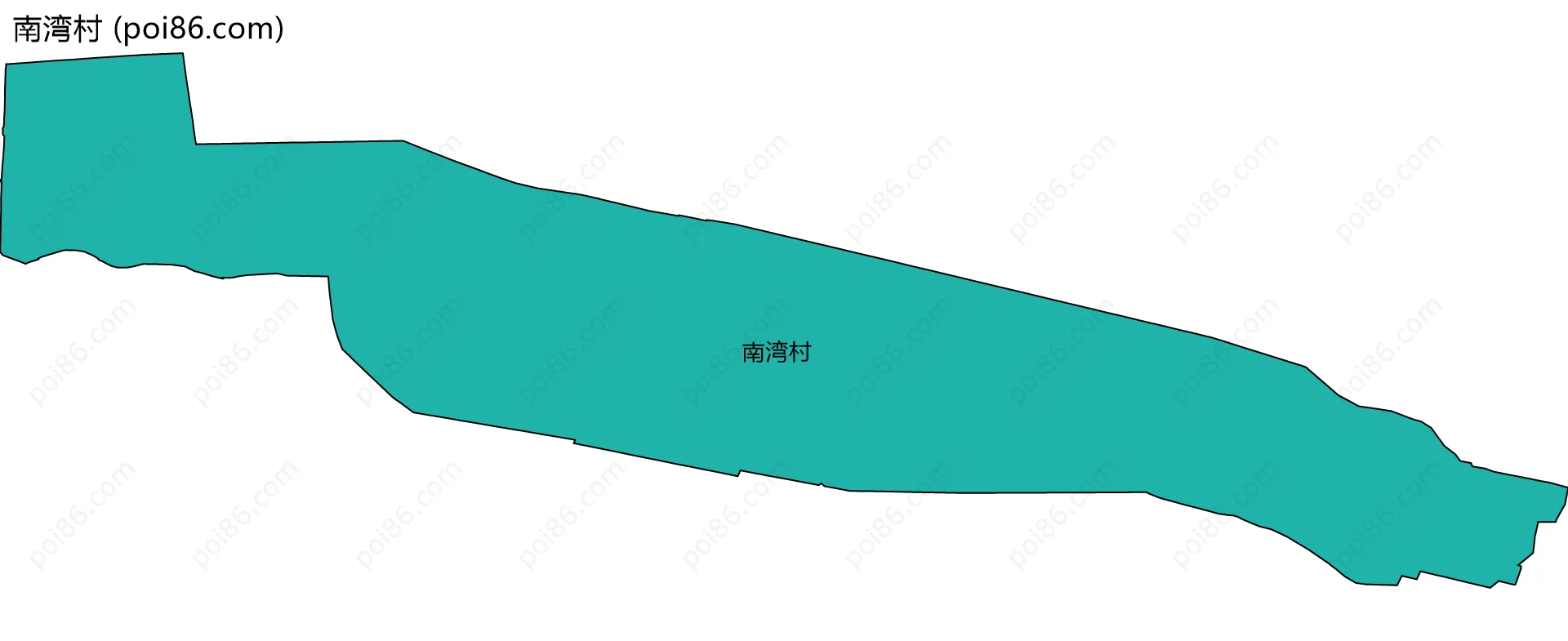 南湾村边界地图