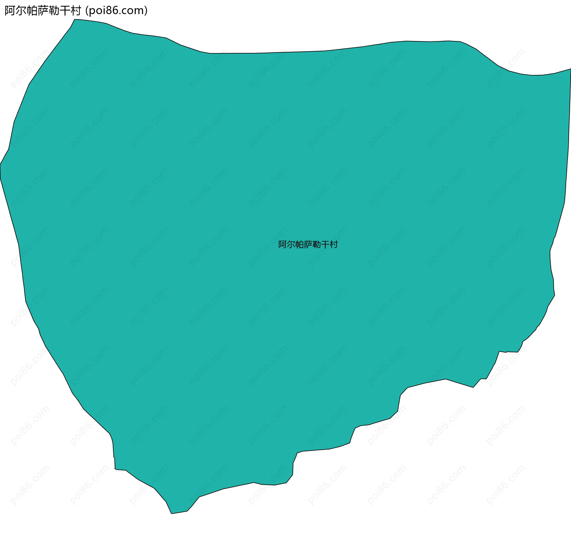 阿尔帕萨勒干村边界地图