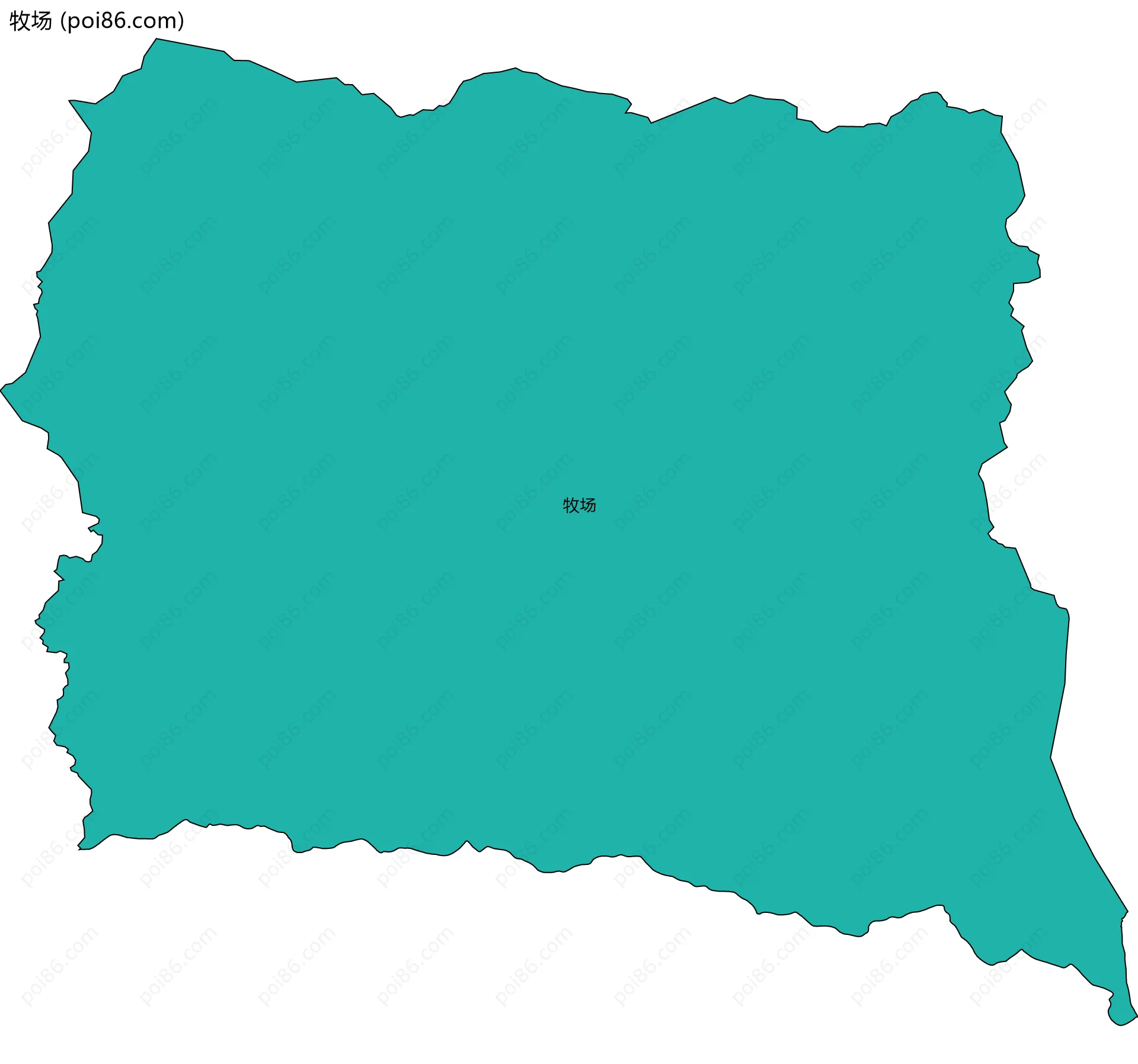 牧场边界地图
