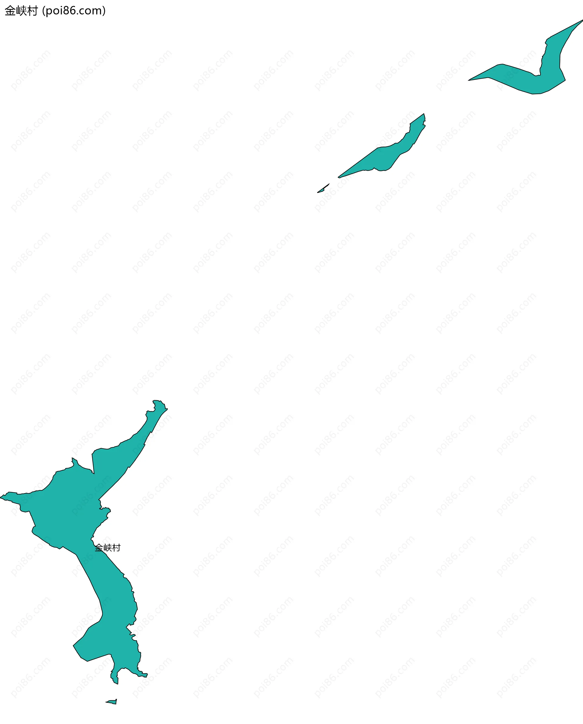 金峡村边界地图