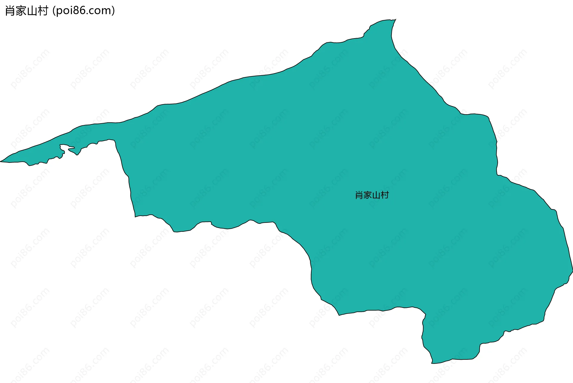 肖家山村边界地图