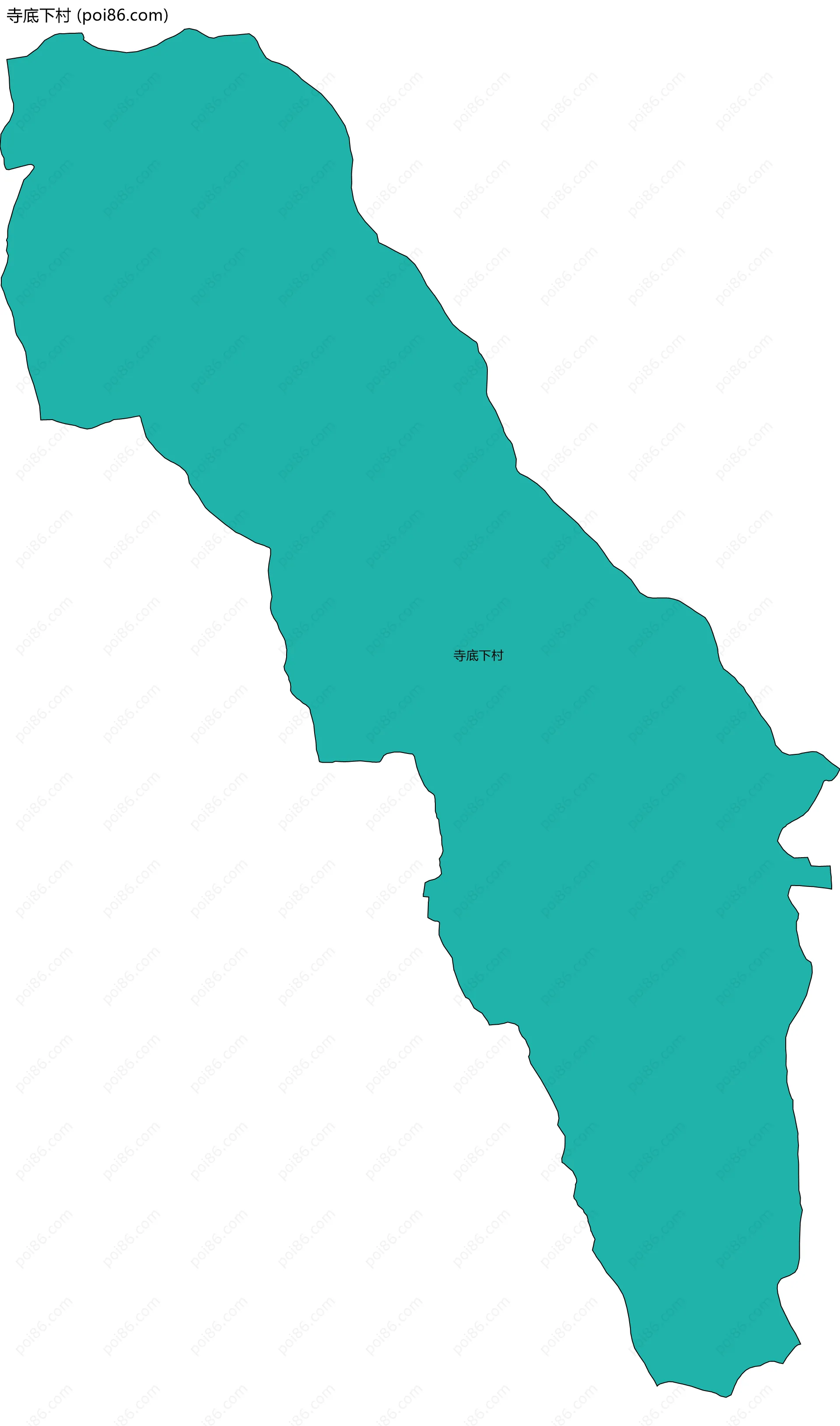 寺底下村边界地图