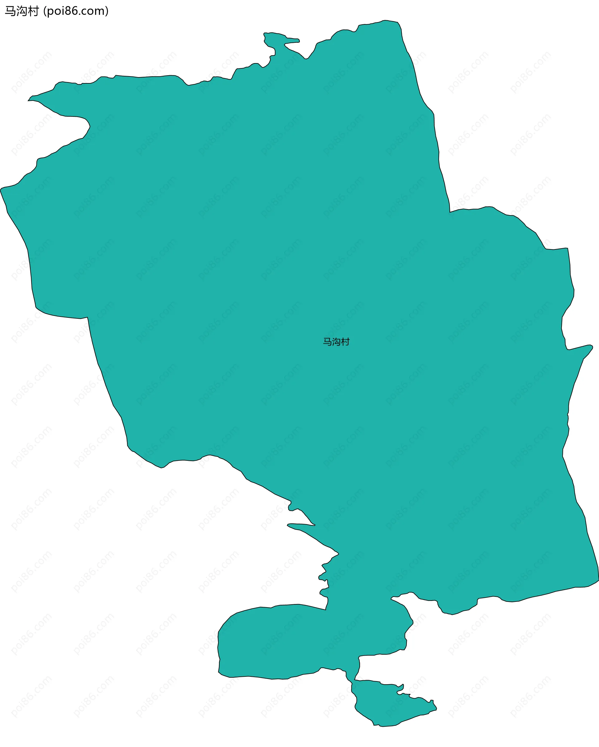 马沟村边界地图