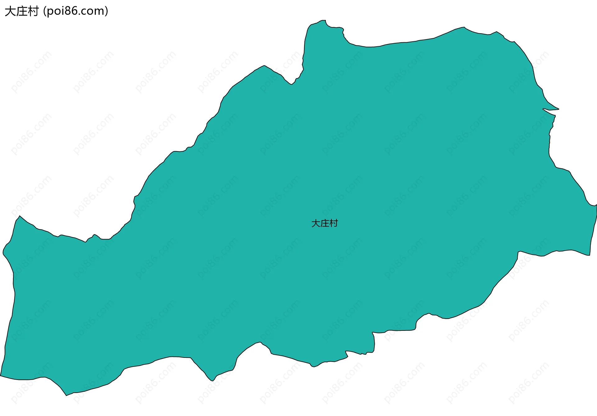 大庄村边界地图