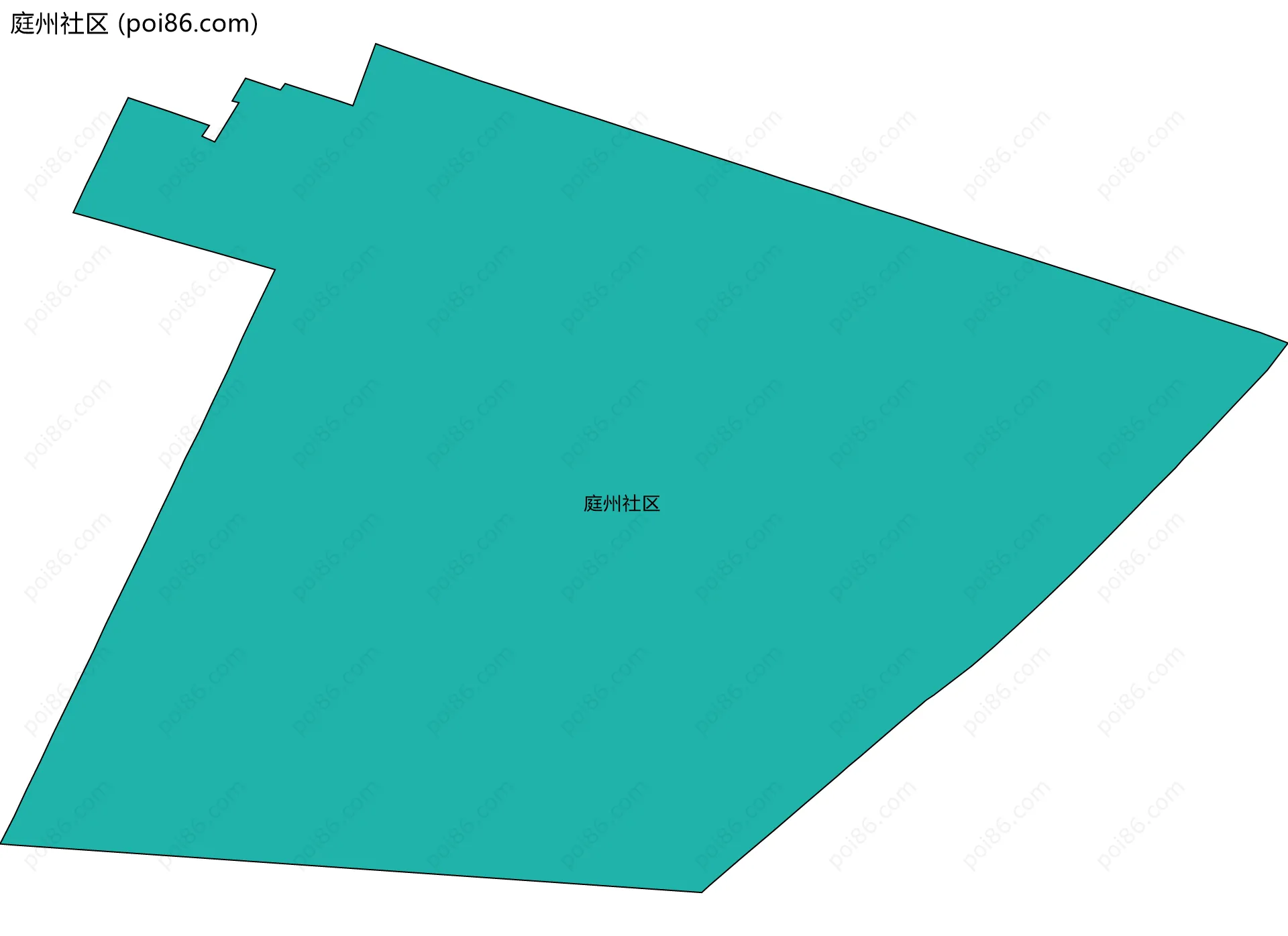 庭州社区边界地图